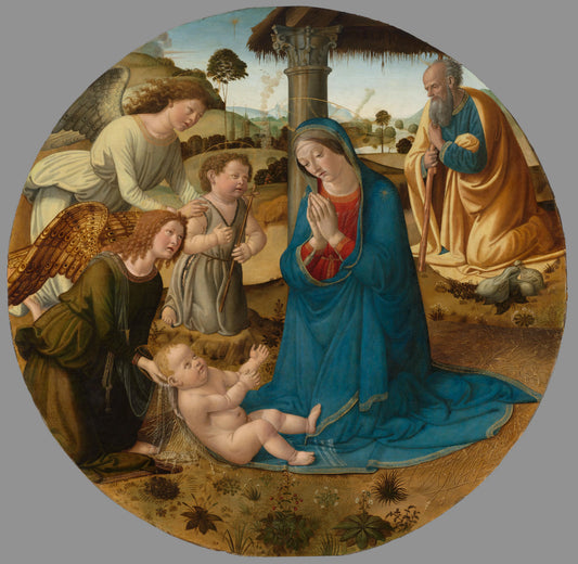 The Adoration of the Christ Child – Cosimo Rosselli Vintage Art Print | Wall Art Poster