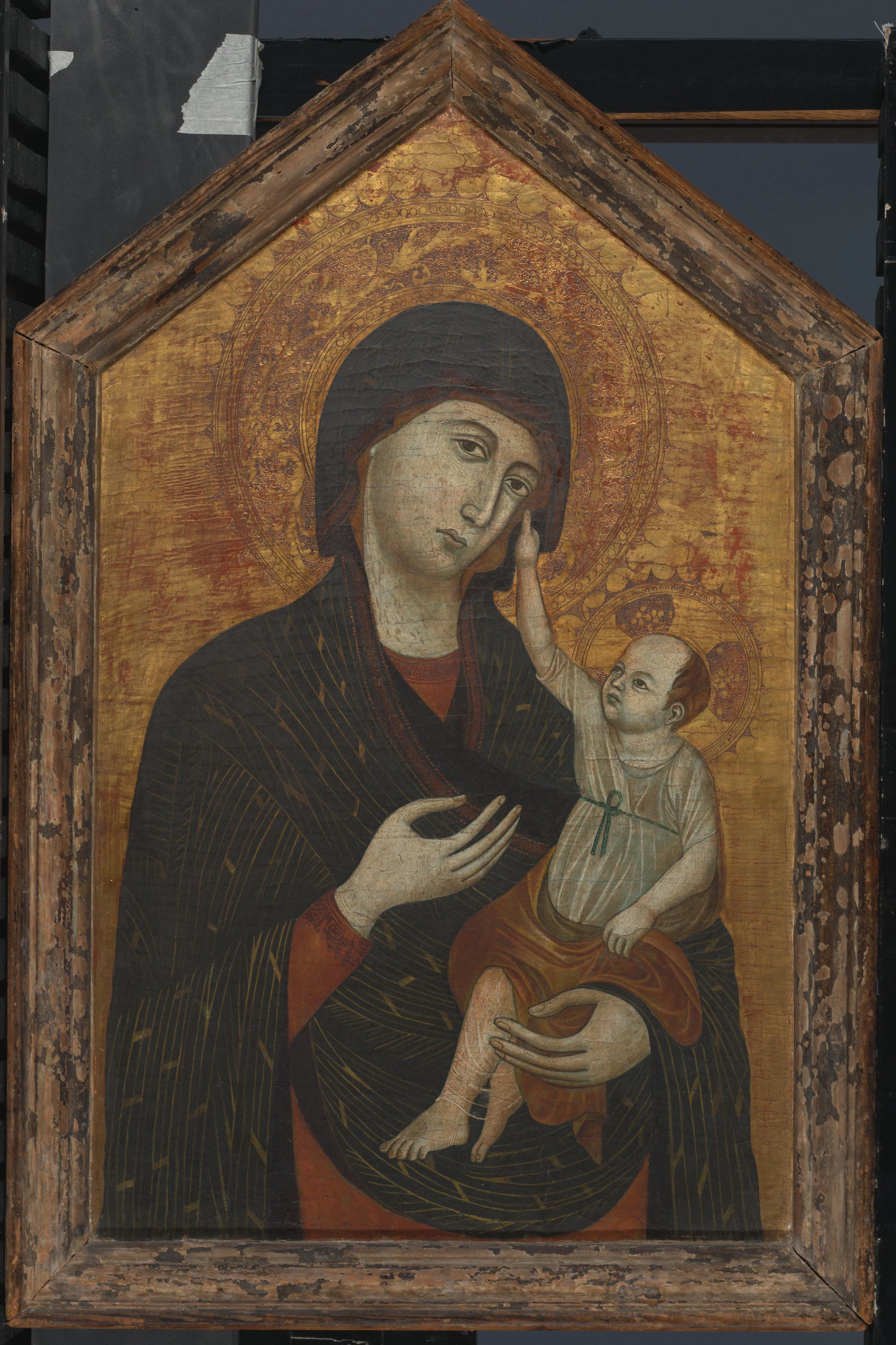 Maria met kind – kopie naar Duccio di Buoninsigna Vintage Art Print | Wall Art Poster