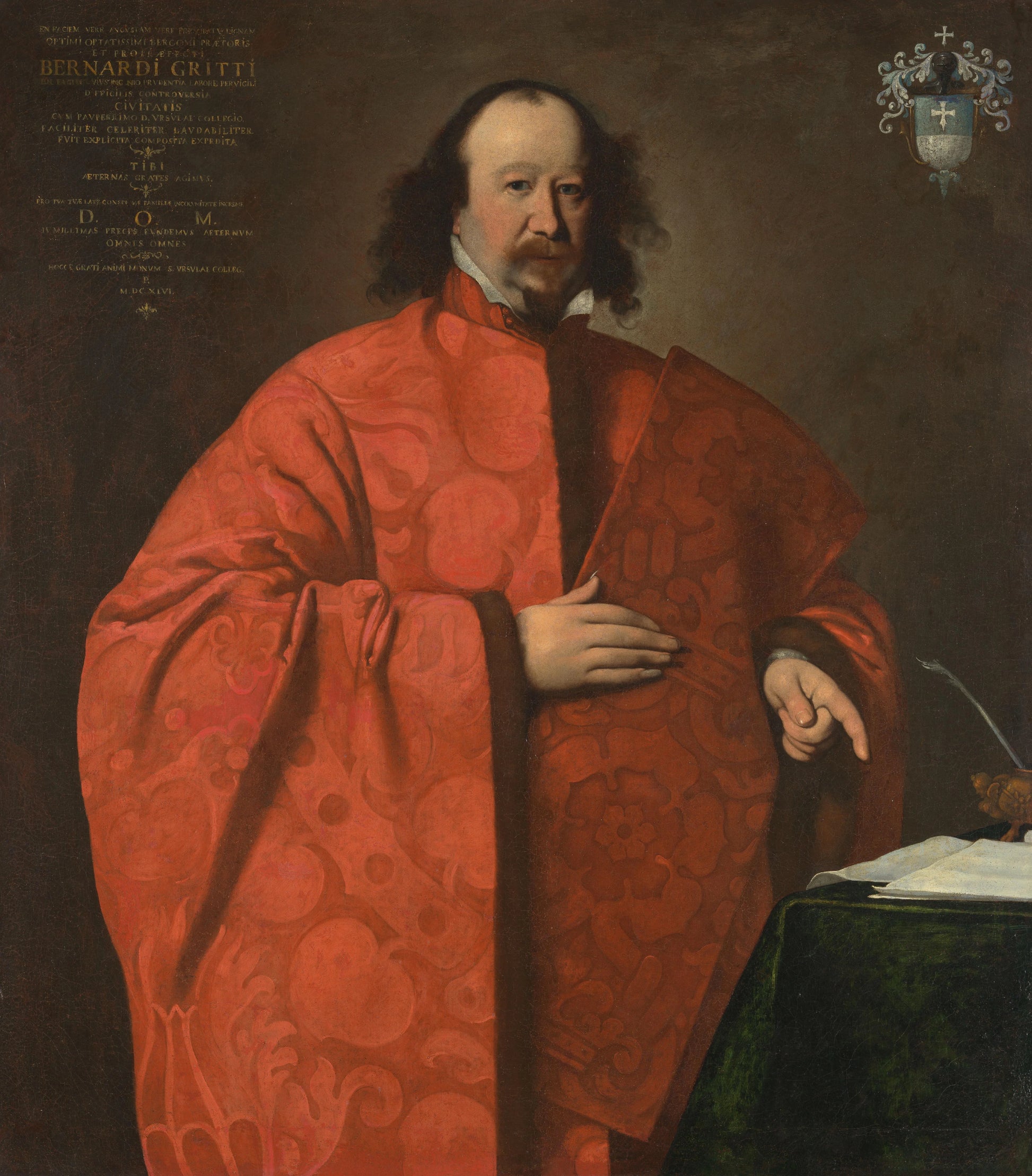 Bernardo Gritti, Proprefect of Bergamo – Carlo Ceresa Vintage Portrait Art Print | Wall Art Poster