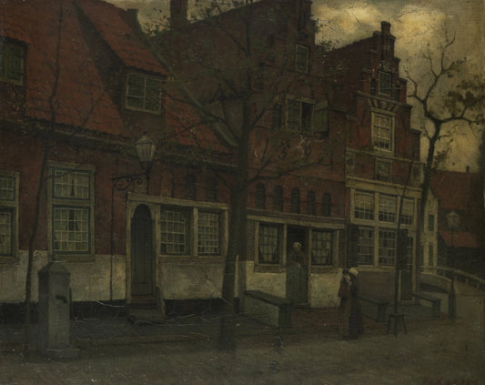 Houses on the Breedstraat, Enkhuizen – Eduard Karsen Vintage Art Print | Wall Art Poster