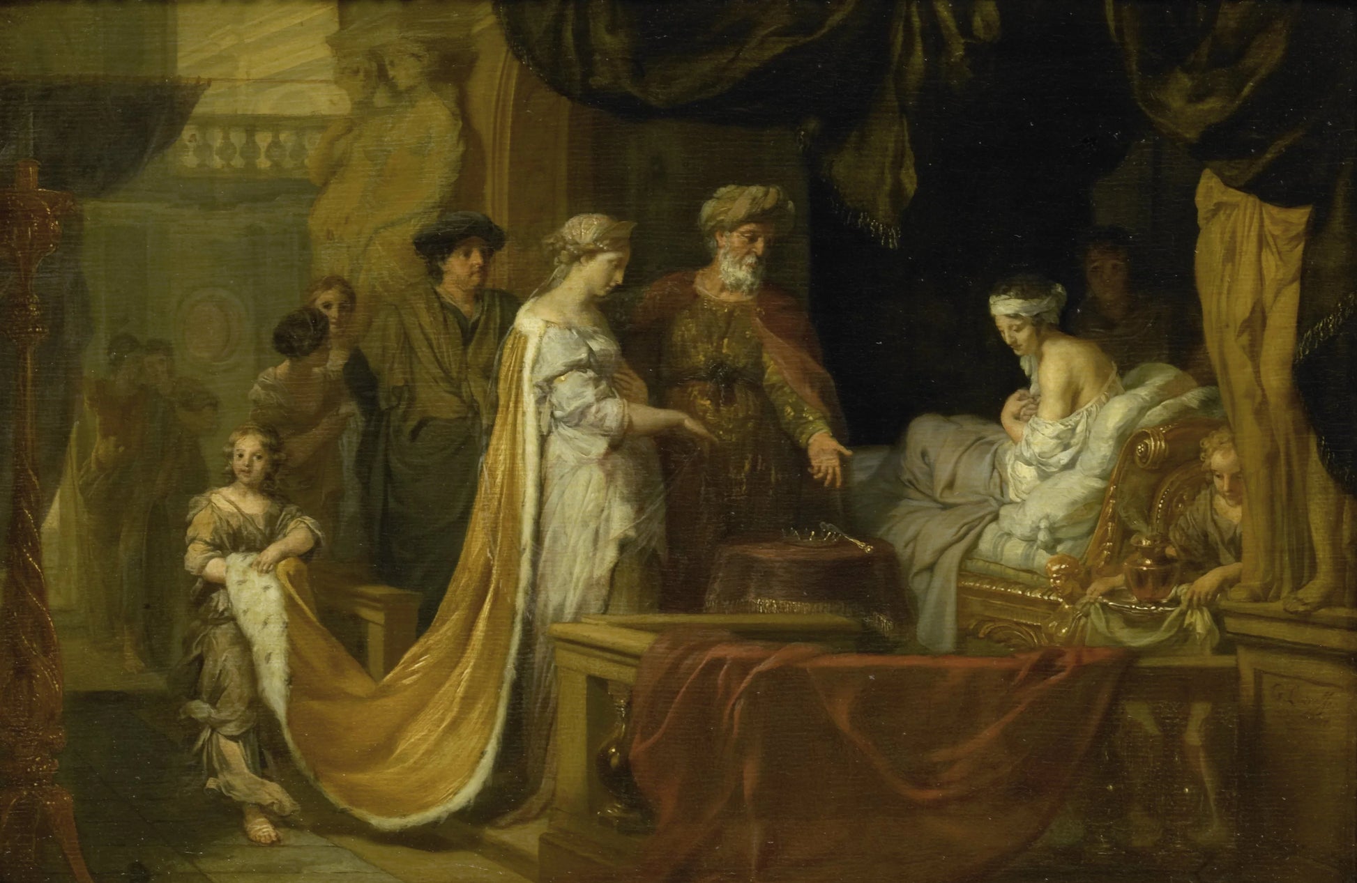 Antiochus and Stratonice – Gerard de Lairesse Vintage Art Print | Wall Art Poster