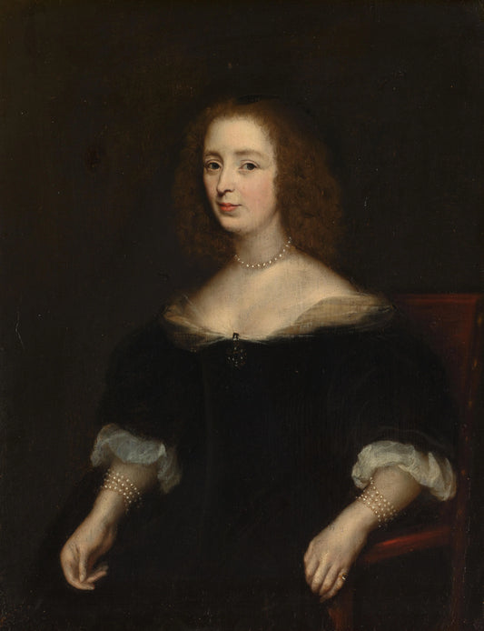 Portrait of Anna van den Corput (1599-1645). Wife of Jacob de Witt – copy after anonymous Vintage Portrait Art Print | Wall Art Poster