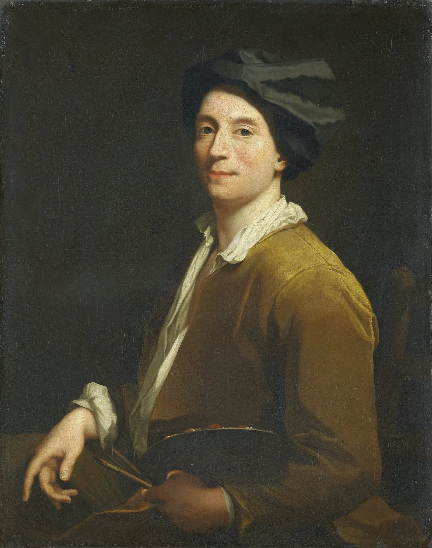 Portrait of a Painter, probably a Self Portrait – Christoffel Lubienitzki Vintage Self-Portrait Art Print | Wall Art Poster