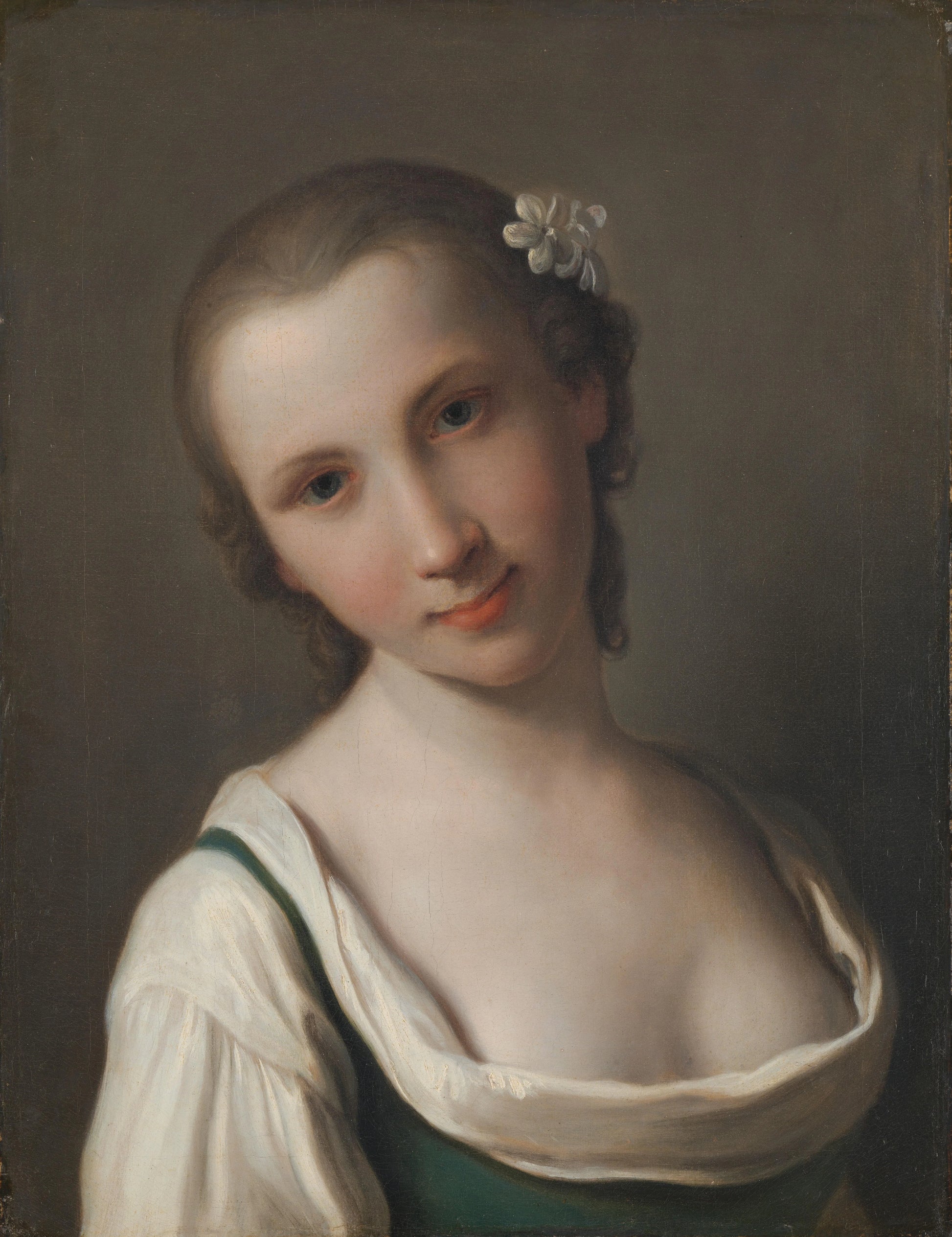 A young Woman – Pietro Rotari Vintage Portrait Art Print | Wall Art Poster