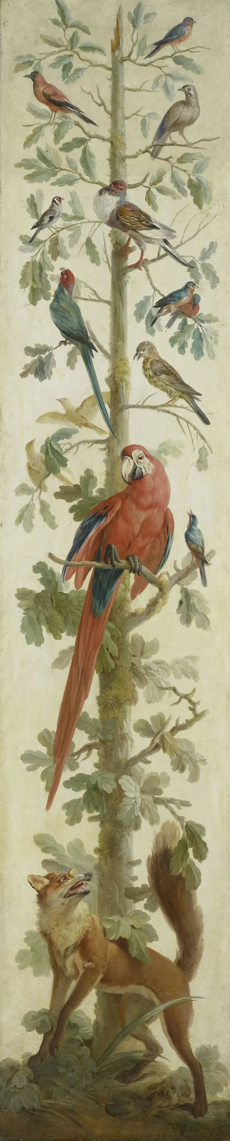 Decorative Depiction with Plants and Animals – anonymous Vintage Animal Study Art Print | Wall Art Poster