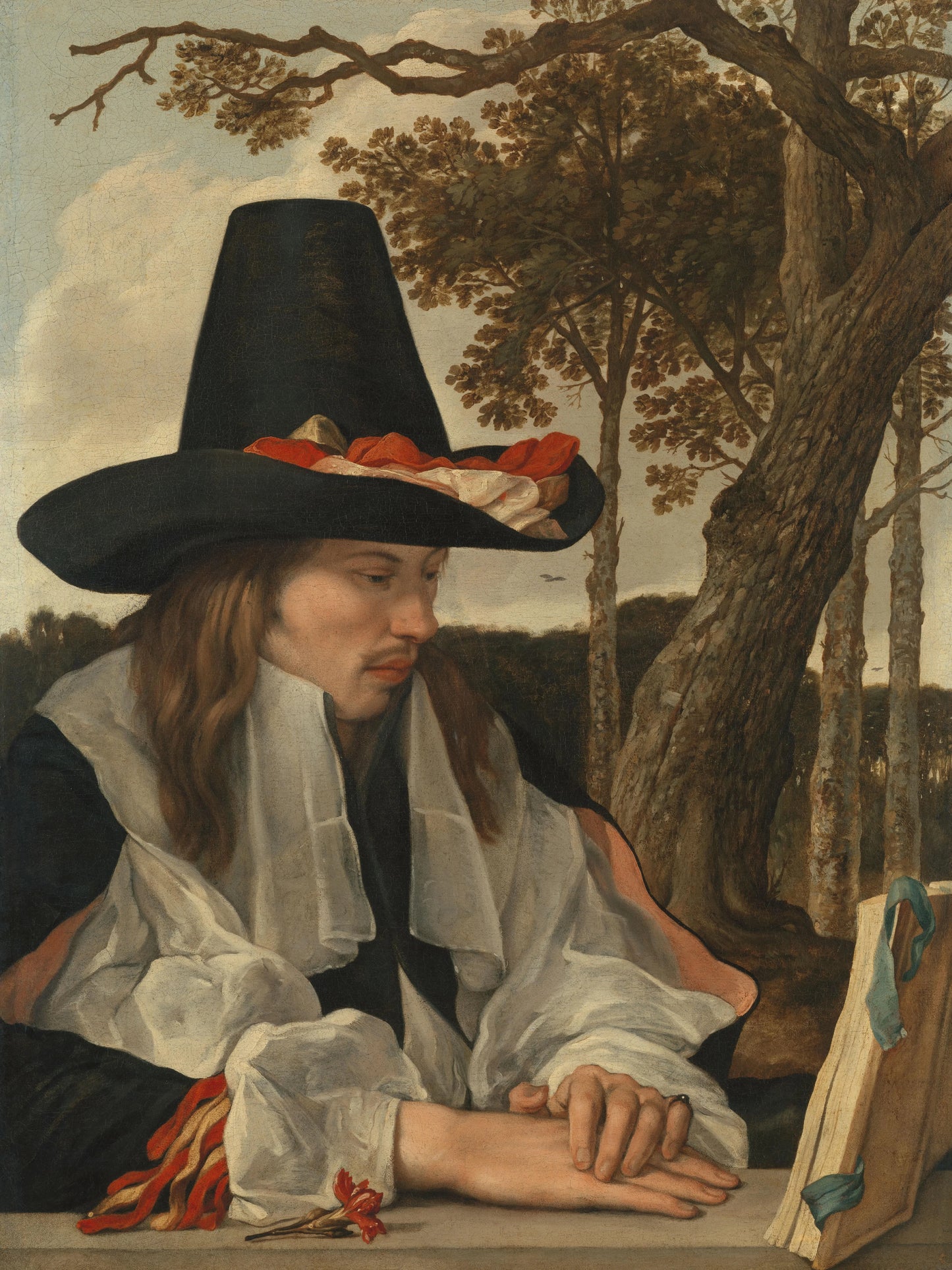 A Man Reading – anoniem Vintage Art Print | Wall Art Poster