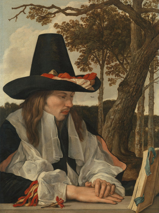 A Man Reading – anoniem Vintage Art Print | Wall Art Poster