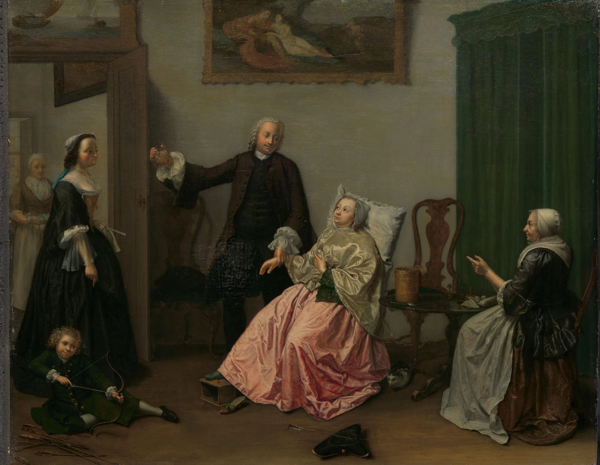 Doctor's Visit – Elisabeth Geertruida Wassenbergh Vintage Portrait Art Print | Wall Art Poster