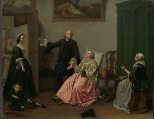 Doctor's Visit – Elisabeth Geertruida Wassenbergh Vintage Portrait Art Print | Wall Art Poster