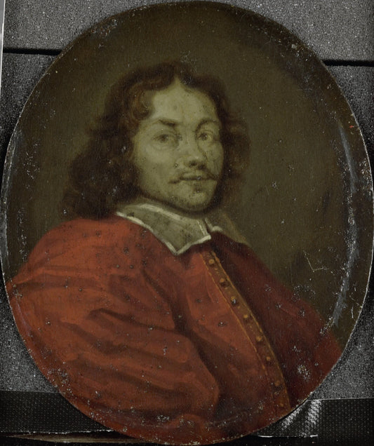 Portrait of Matthijs Gansneb, called Tengnagel, Poet in Amsterdam – Arnoud van Halen Vintage Portrait Art Print | Wall Art Poster
