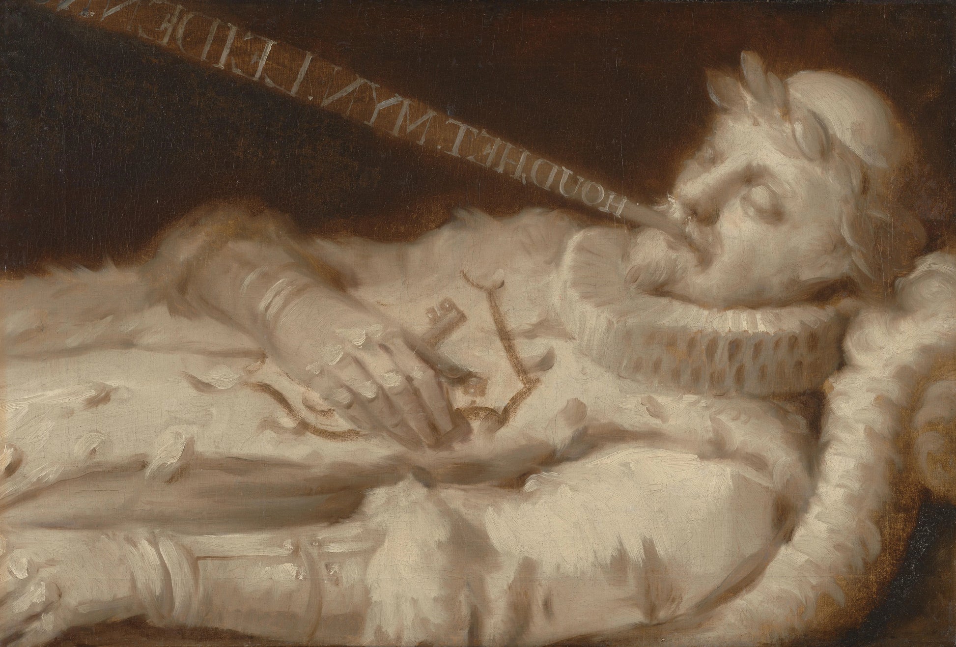 Portrait of Willem I (1533-84), called William the Silent, on his deathbed – anonymous Vintage Portrait Art Print | Wall Art Poster