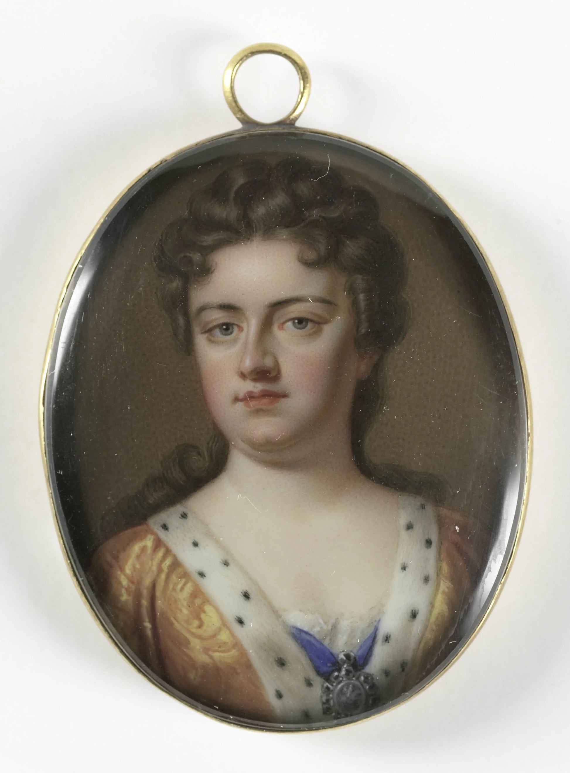 Portrait of Anne Stuart (1665-1714), queen of England. Wife of George of Denmark – Charles Boit Vintage Portrait Art Print | Wall Art Poster