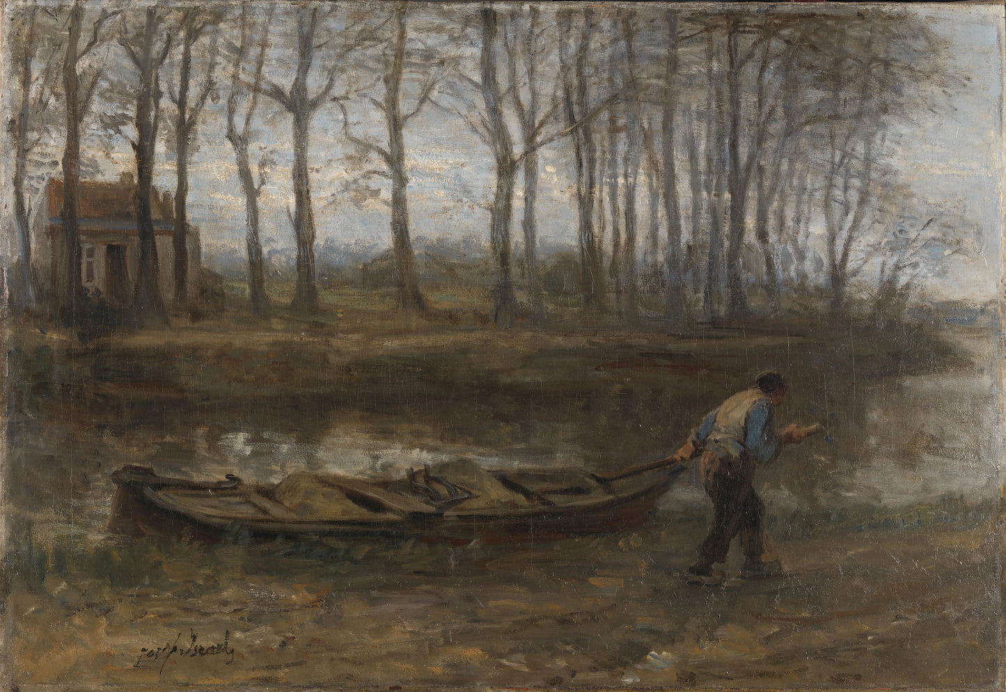 The Sand Barge – Jozef Israëls Vintage Animal Study Art Print | Wall Art Poster