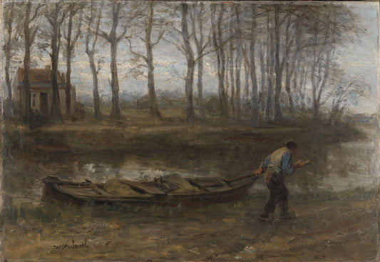 The Sand Barge – Jozef Israëls Vintage Animal Study Art Print | Wall Art Poster