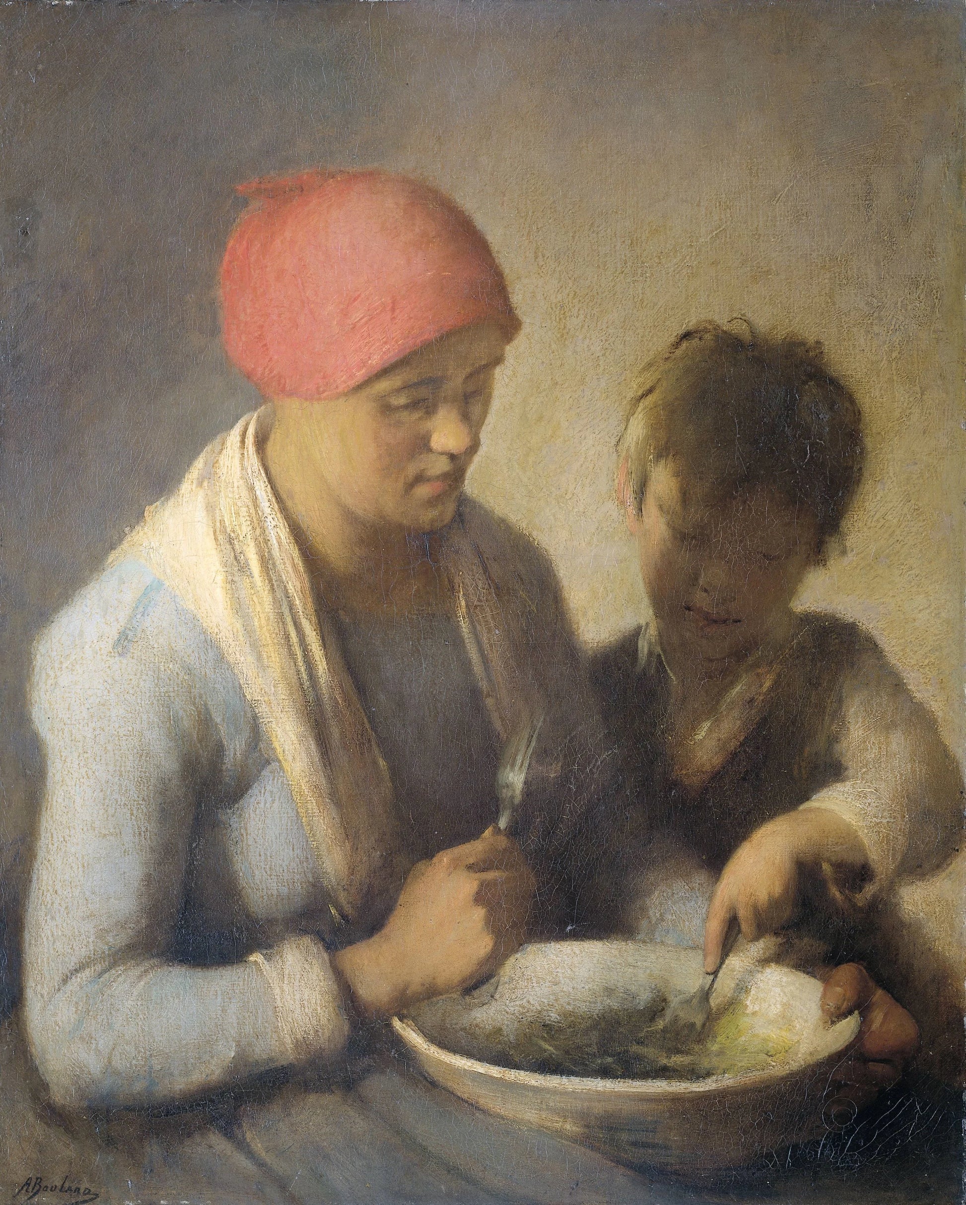 The Meal – Auguste Boulard Vintage Art Print | Wall Art Poster