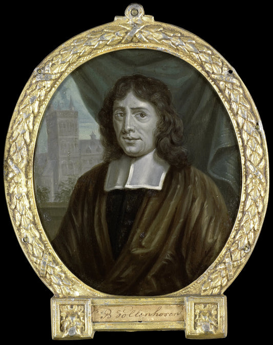 Portrait of Joannes Vollenhove, Clergyman and Poet in The Hague – Arnoud van Halen Vintage Portrait Art Print | Wall Art Poster