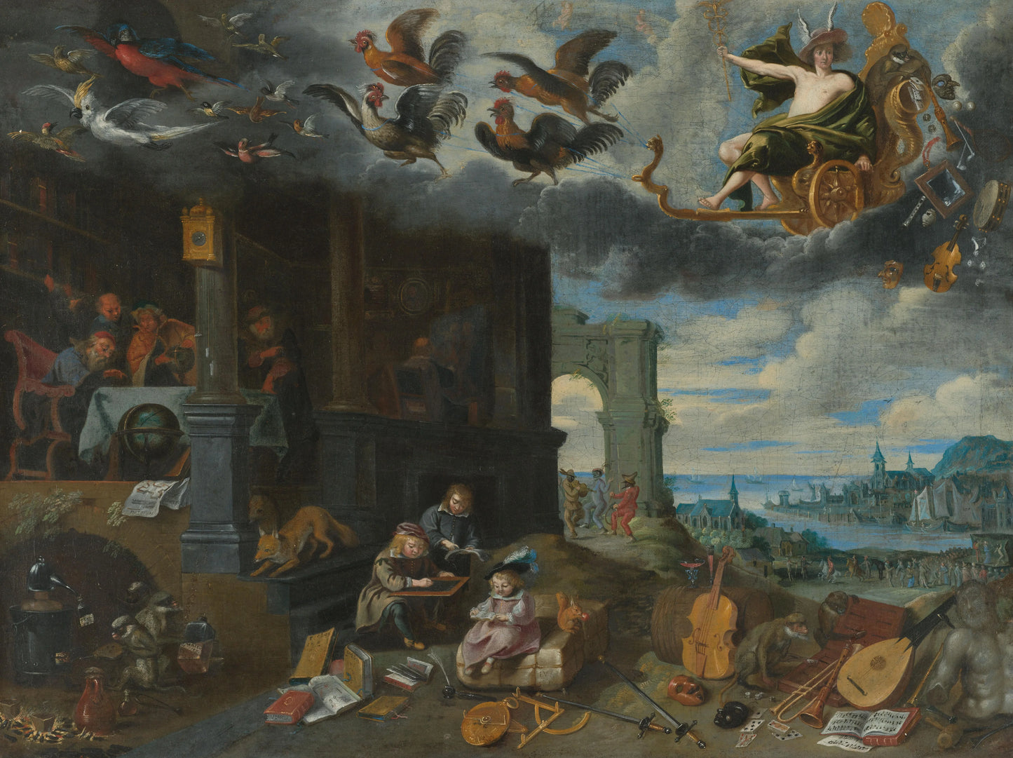 The Children of the Planet Mercury – Jan Brueghel (II) Vintage Animal Study Art Print | Wall Art Poster