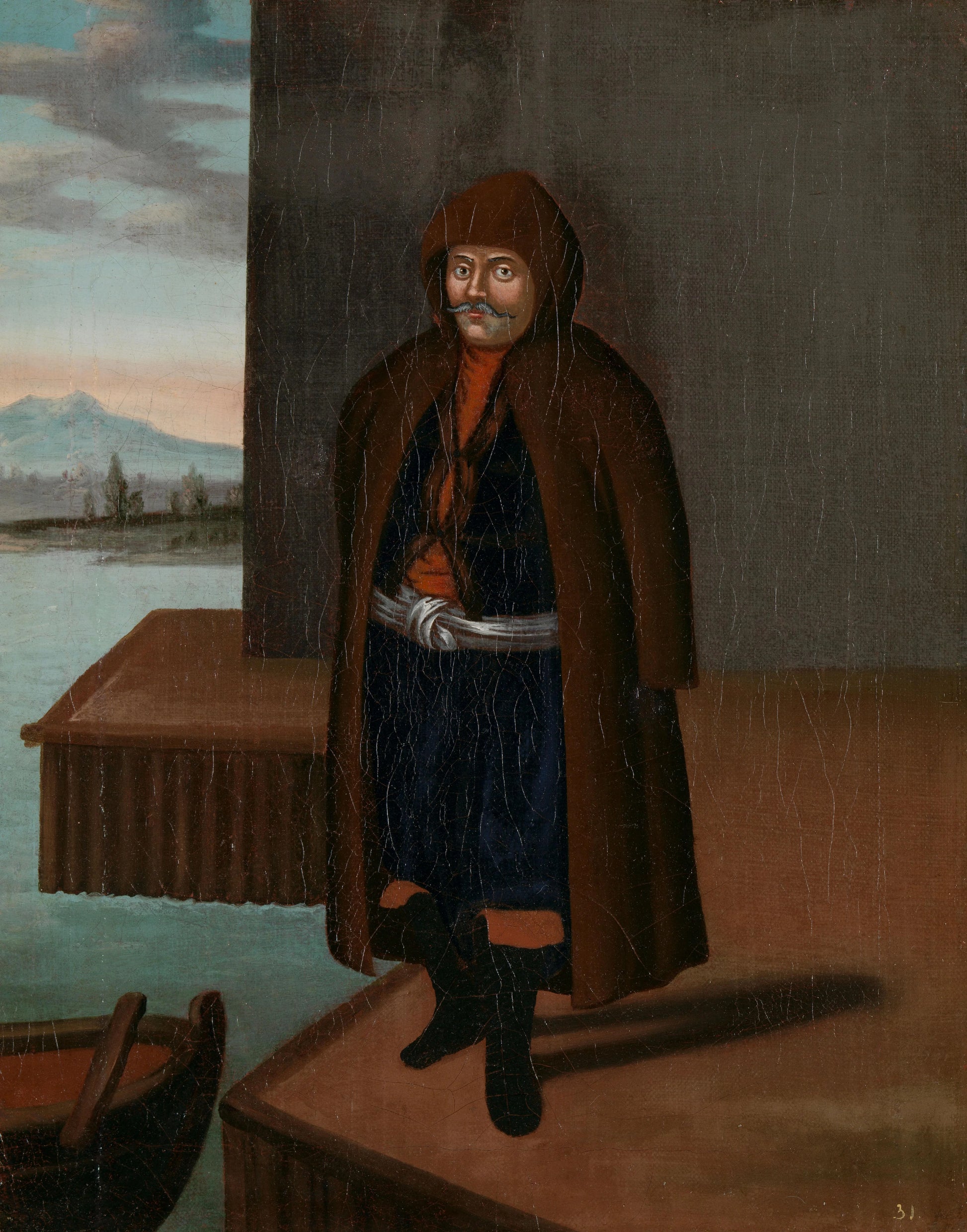 Man from the Island of Patmos – workshop of Jean Baptiste Vanmour Vintage Art Print | Wall Art Poster