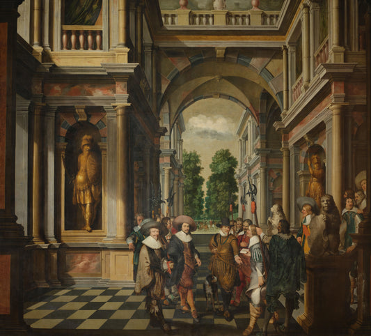 A Seven-Part Decorative Sequence: A Gallery – Dirck van Delen Vintage Art Print | Wall Art Poster