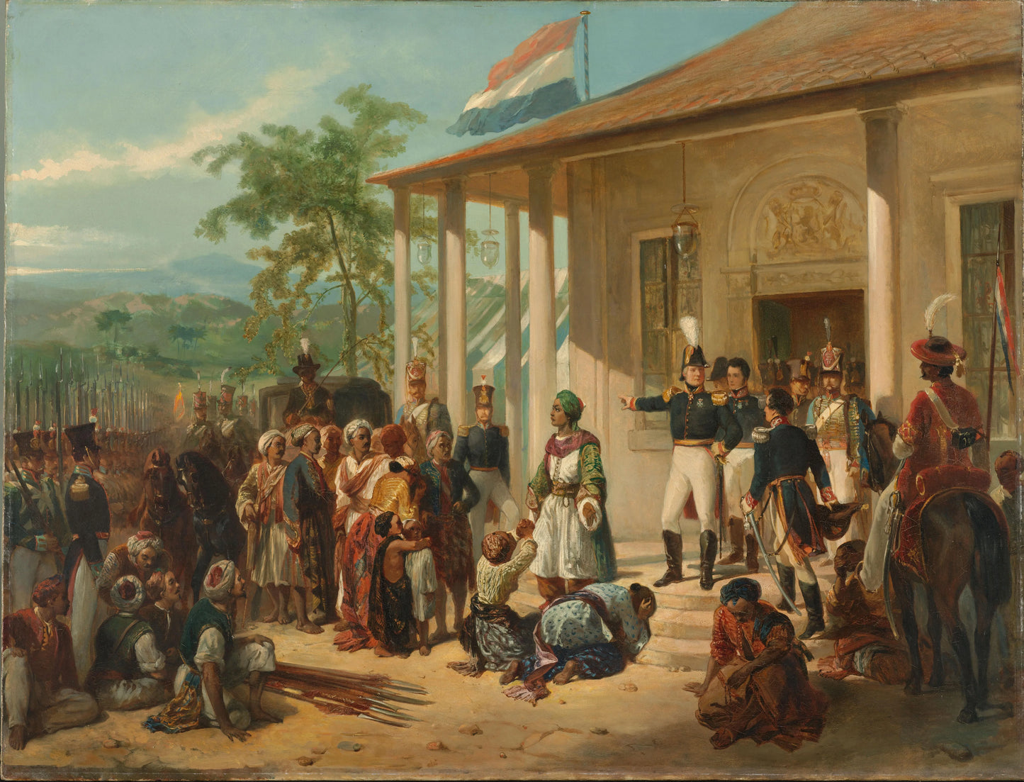 The Arrest of Diponegoro by Lieutenant-General De Kock – Nicolaas Pieneman Vintage Art Print | Wall Art Poster