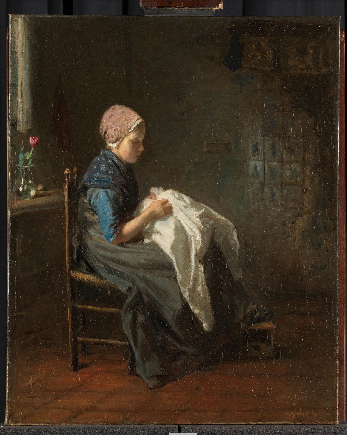 'The Little Seamstress' – Jozef Israëls Vintage Art Print | Wall Art Poster