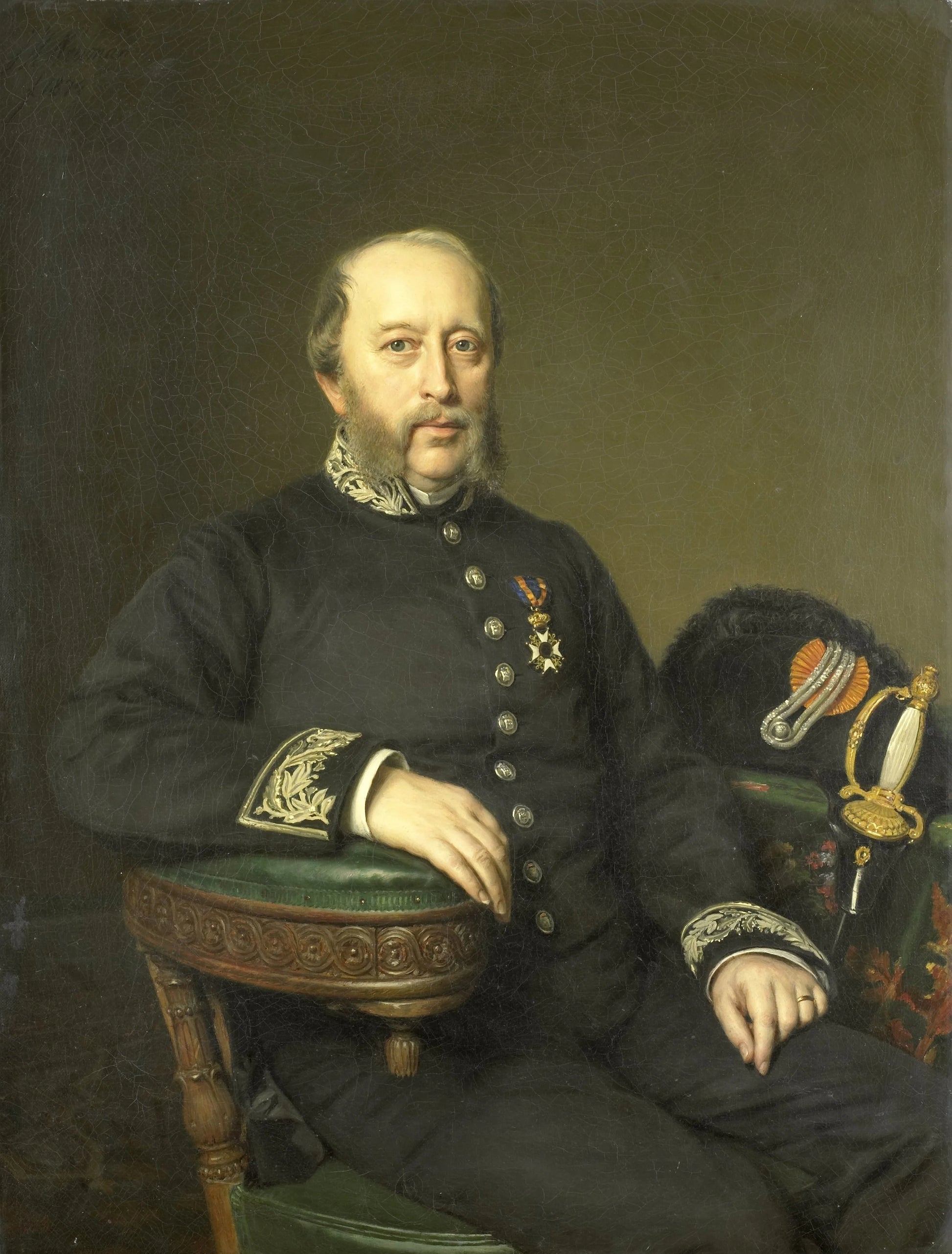 Gerard Johan Verloren van Themaat (1809-90). Lid van de Gedeputeerde Staten van Utrecht – Johan Heinrich Neuman Vintage Portrait Art Print | Wall Art Poster