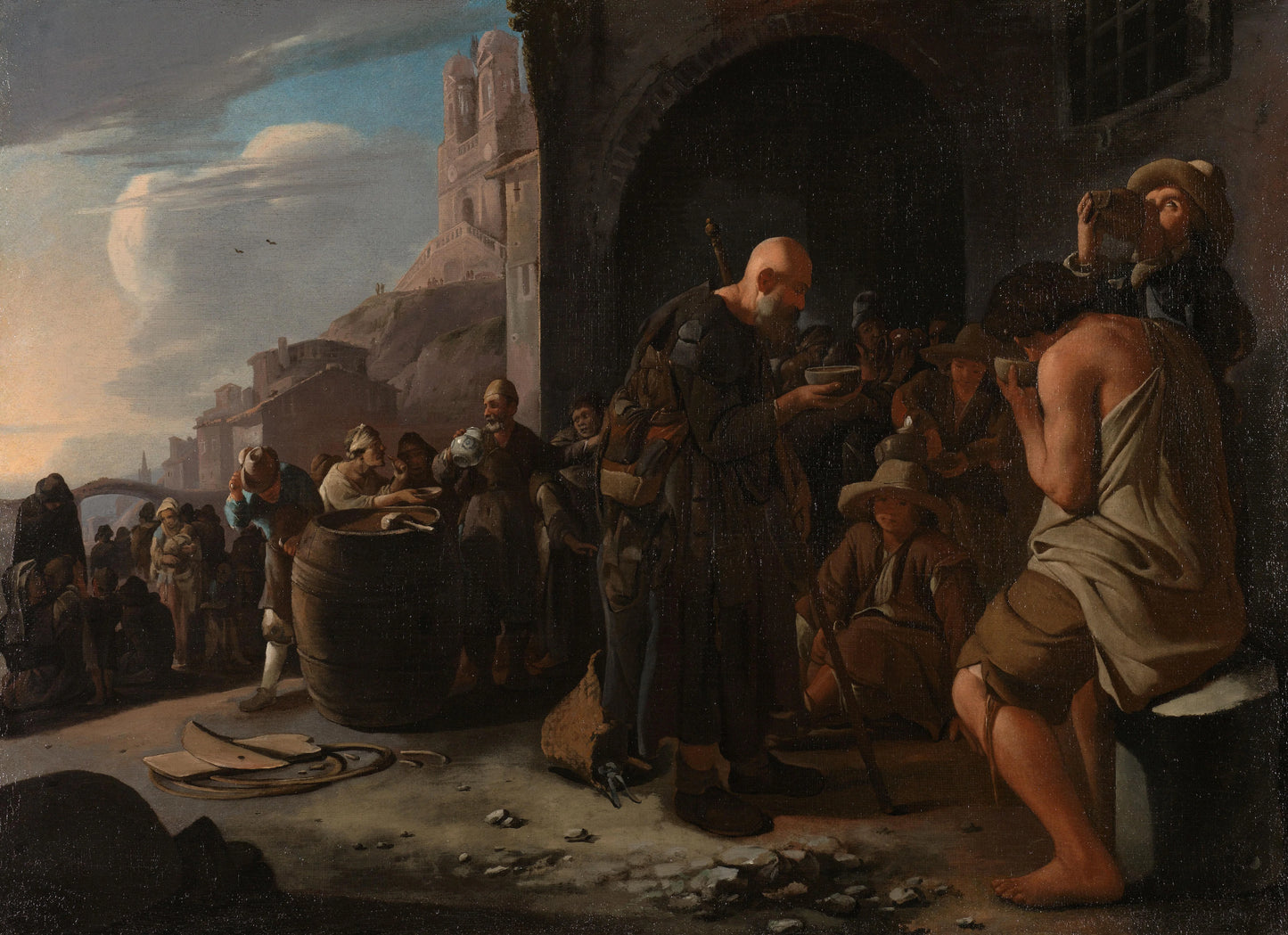Refreshing the Thirsty – Michael Sweerts Vintage Art Print | Wall Art Poster