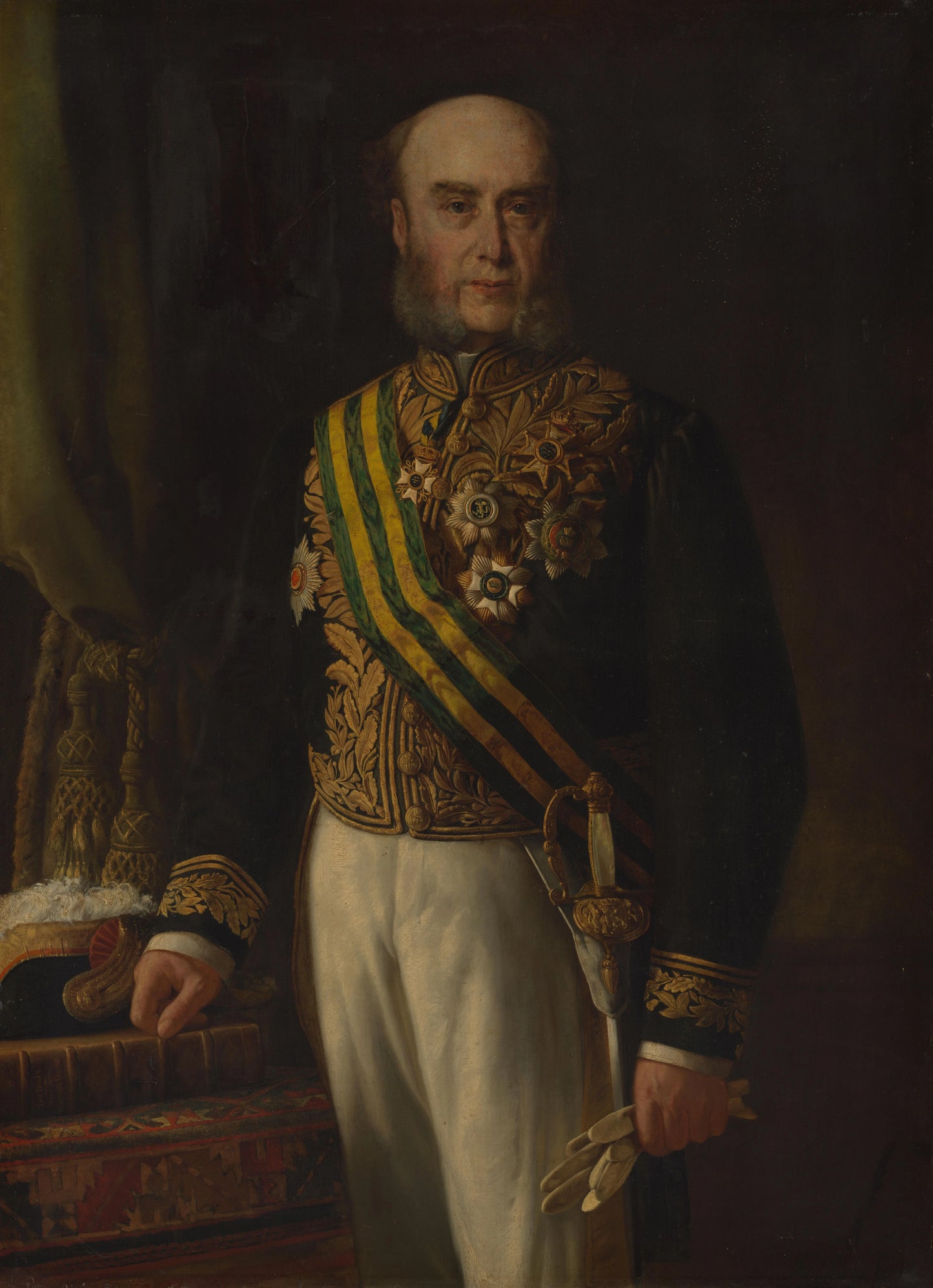 James Loudon (1824-1900). Gouverneur-generaal (1871-75) – Andries van den Berg Vintage Portrait Art Print | Wall Art Poster