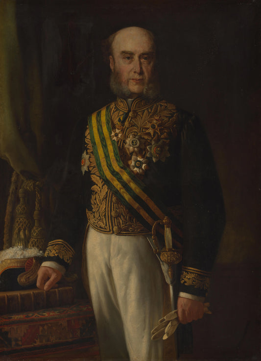 James Loudon (1824-1900). Gouverneur-generaal (1871-75) – Andries van den Berg Vintage Portrait Art Print | Wall Art Poster
