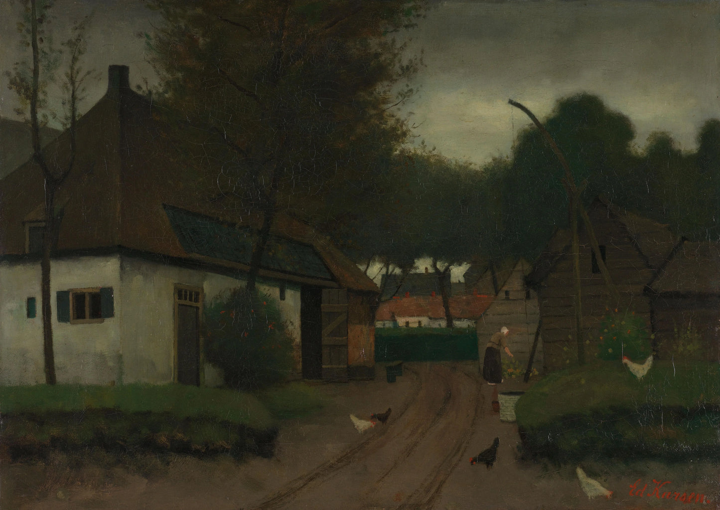 Farmstead – Eduard Karsen Vintage Art Print | Wall Art Poster