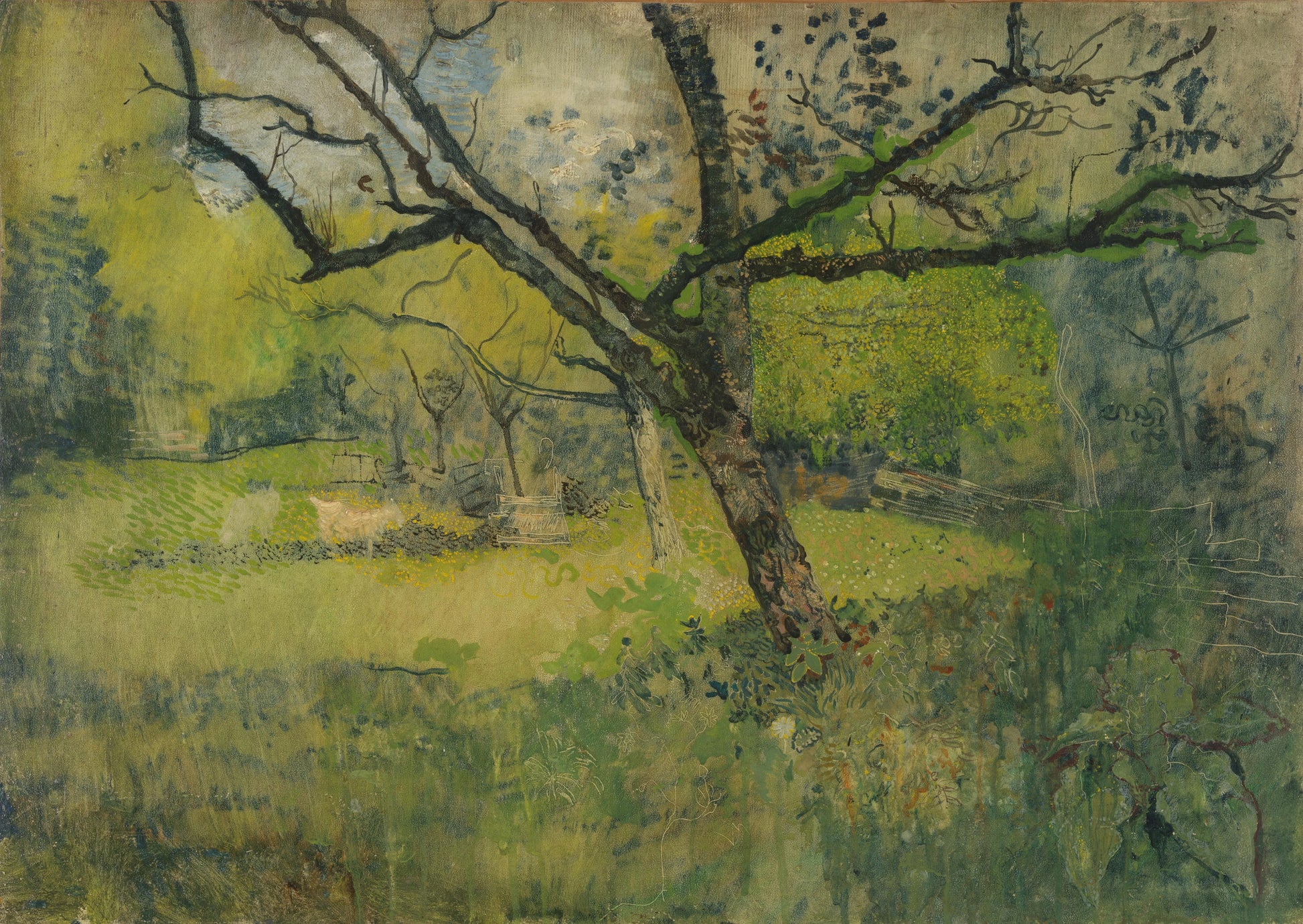Orchard at Eemnes – Richard Nicolaüs Roland Holst Vintage Landscape Art Print | Wall Art Poster
