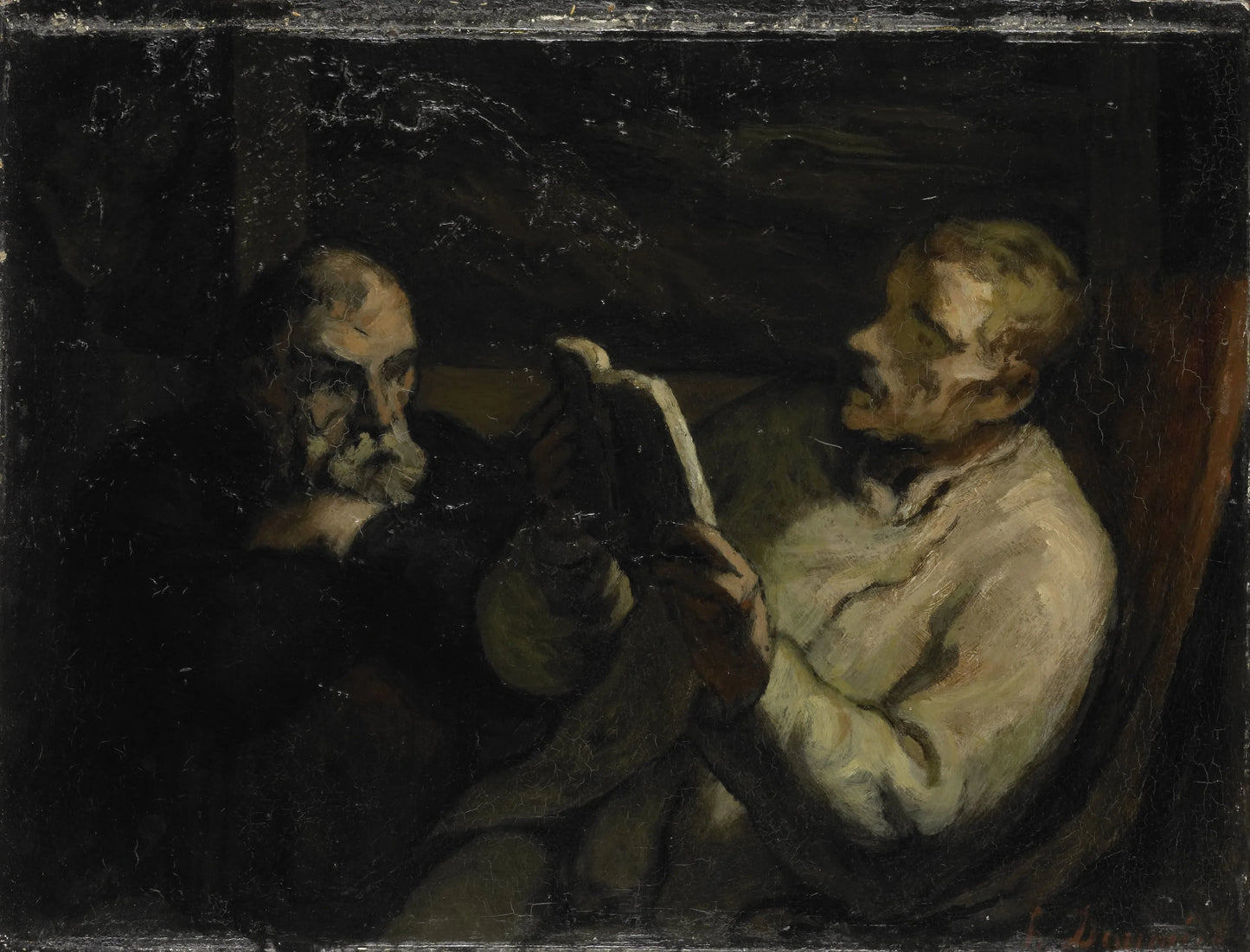 The Reading – Honoré Daumier Vintage Art Print | Wall Art Poster