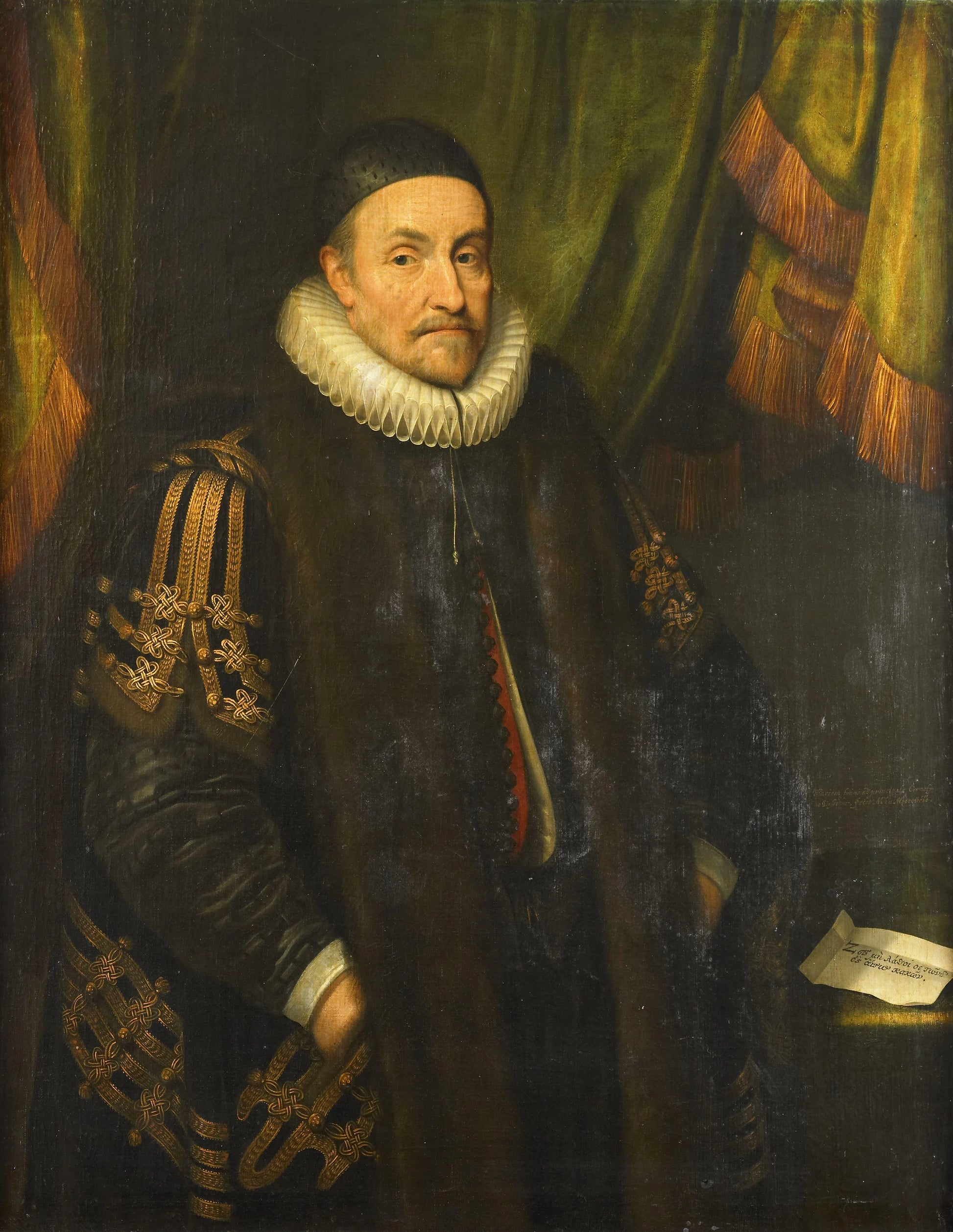 Portrait of Willem I (1533-84), Prince of Orange, called William the Silent – workshop of Michiel Jansz van Mierevelt Vintage Portrait Art Print | Wall Art Poster