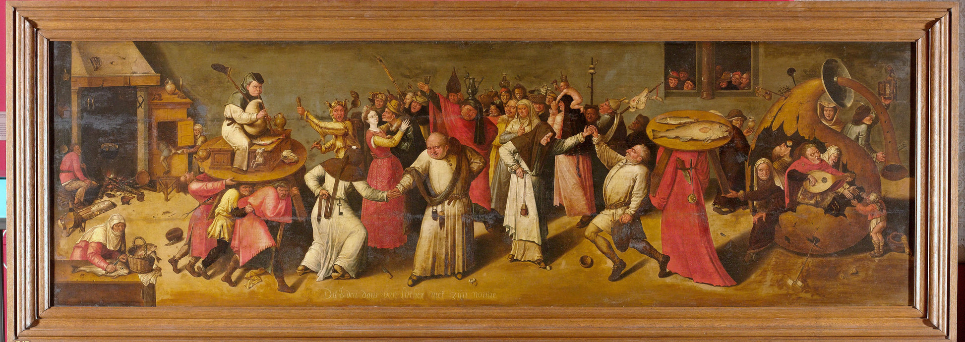 Battle between Carnival and Lent – manner of Jheronimus Bosch Vintage Art Print | Wall Art Poster