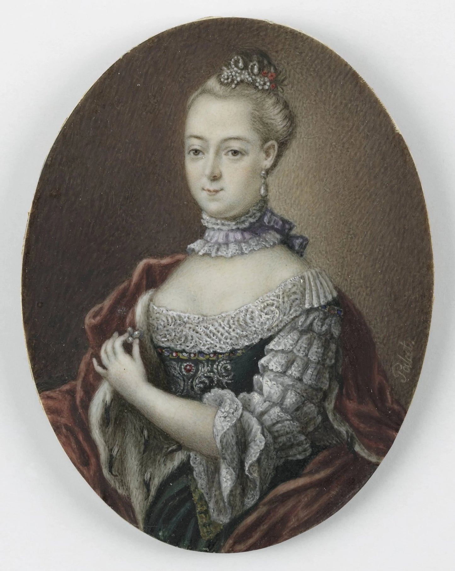 Frederica Carolina van Brandenburg (1735-91). Dochter van hertog Franz Josias van Saksen Coburg Saalfeld – anonymous Vintage Art Print | Wall Art Poster