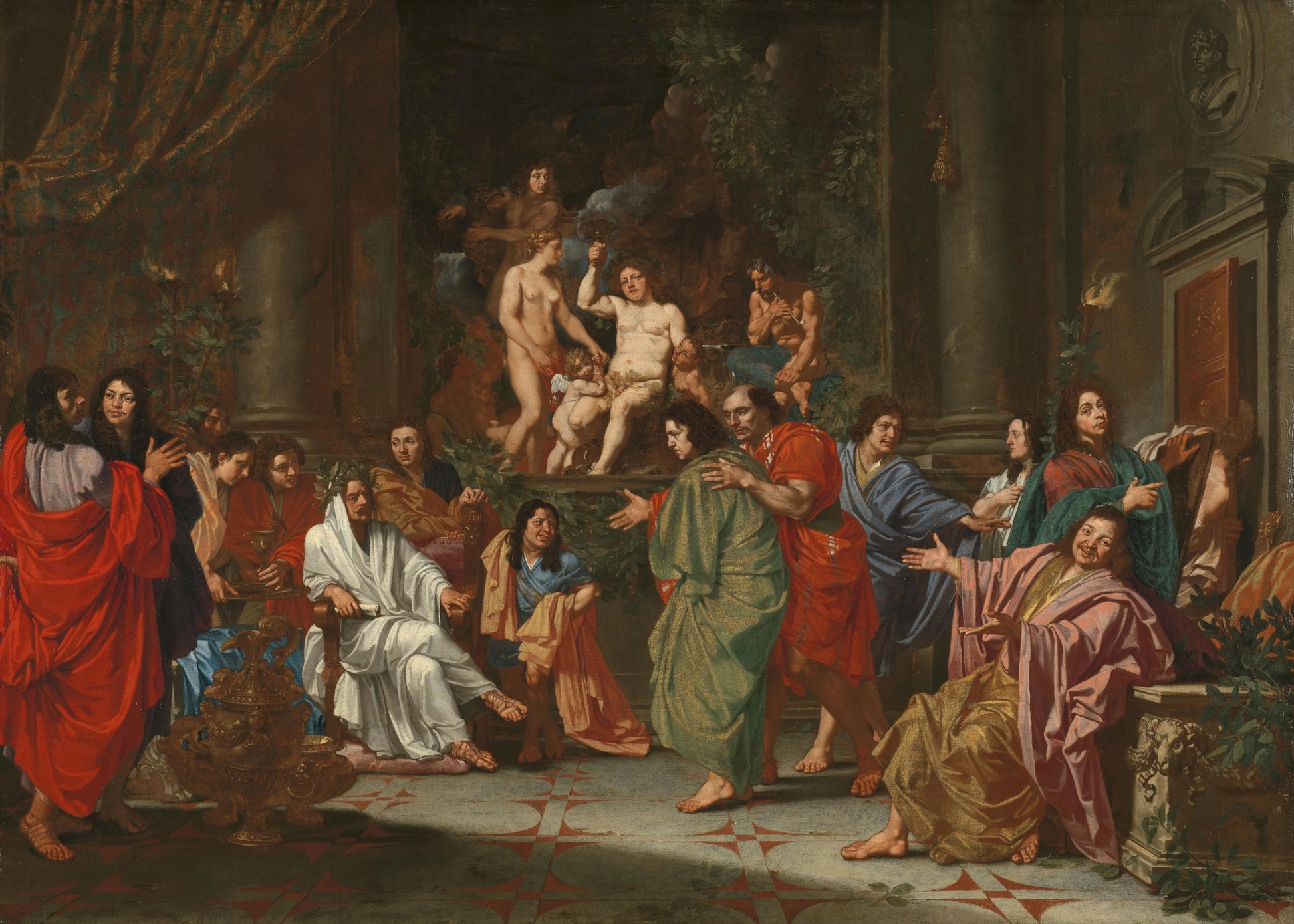 The Induction of a New Member into the Band of Northern Painters in Rome – anoniem Vintage Art Print | Wall Art Poster