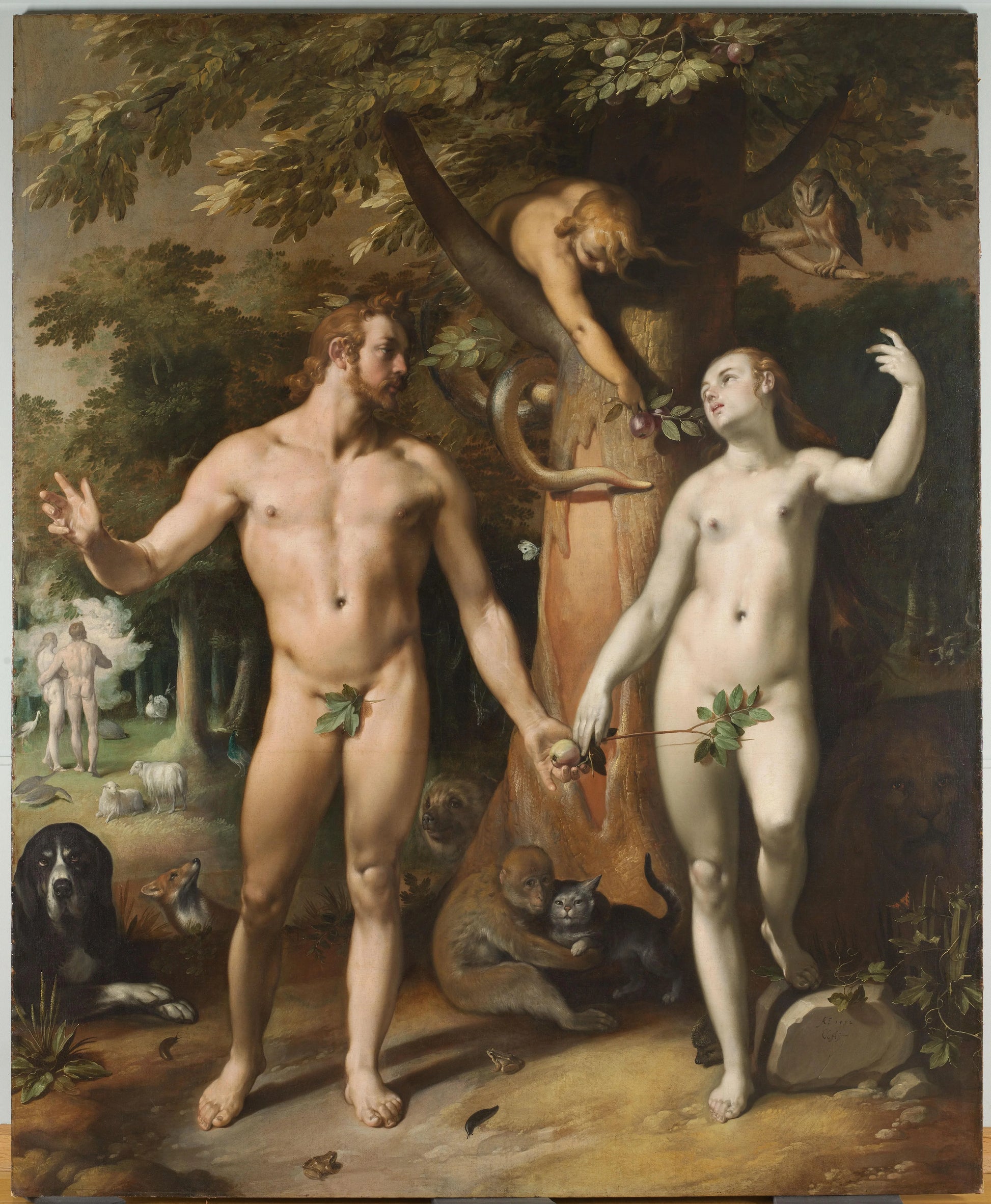 The Fall of Man – Cornelis Cornelisz. van Haarlem Vintage Art Print | Wall Art Poster