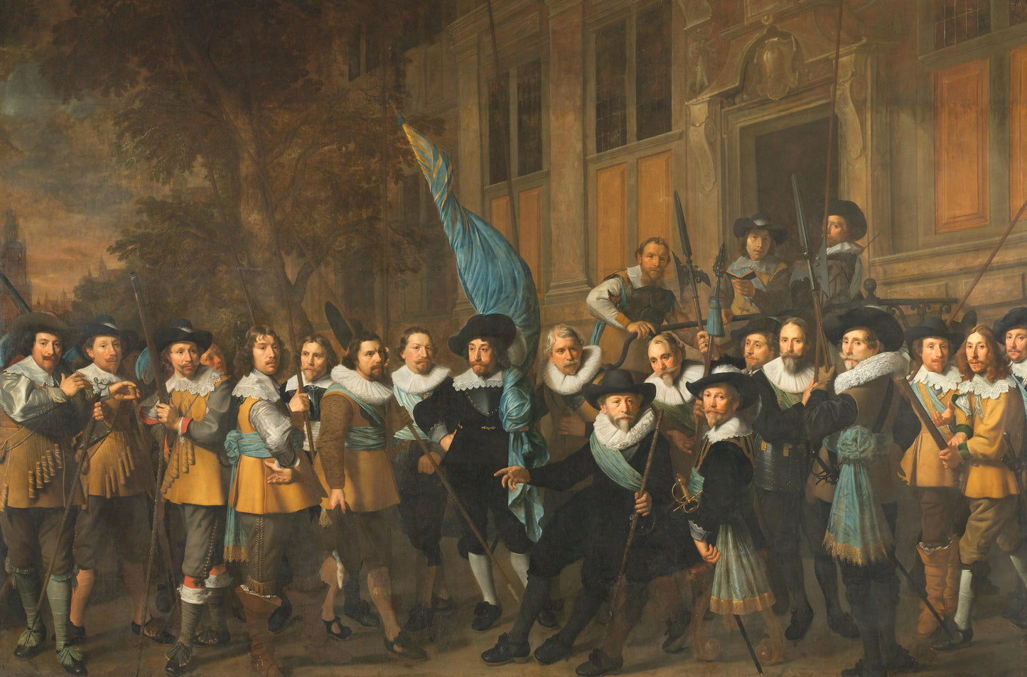 The Company of Captain Jan Claesz Vlooswijck and Lieutenant Gerrit Hudde, Amsterdam, 1642 – Nicolaes Eliasz. Pickenoy Vintage Art Print | Wall Art Poster