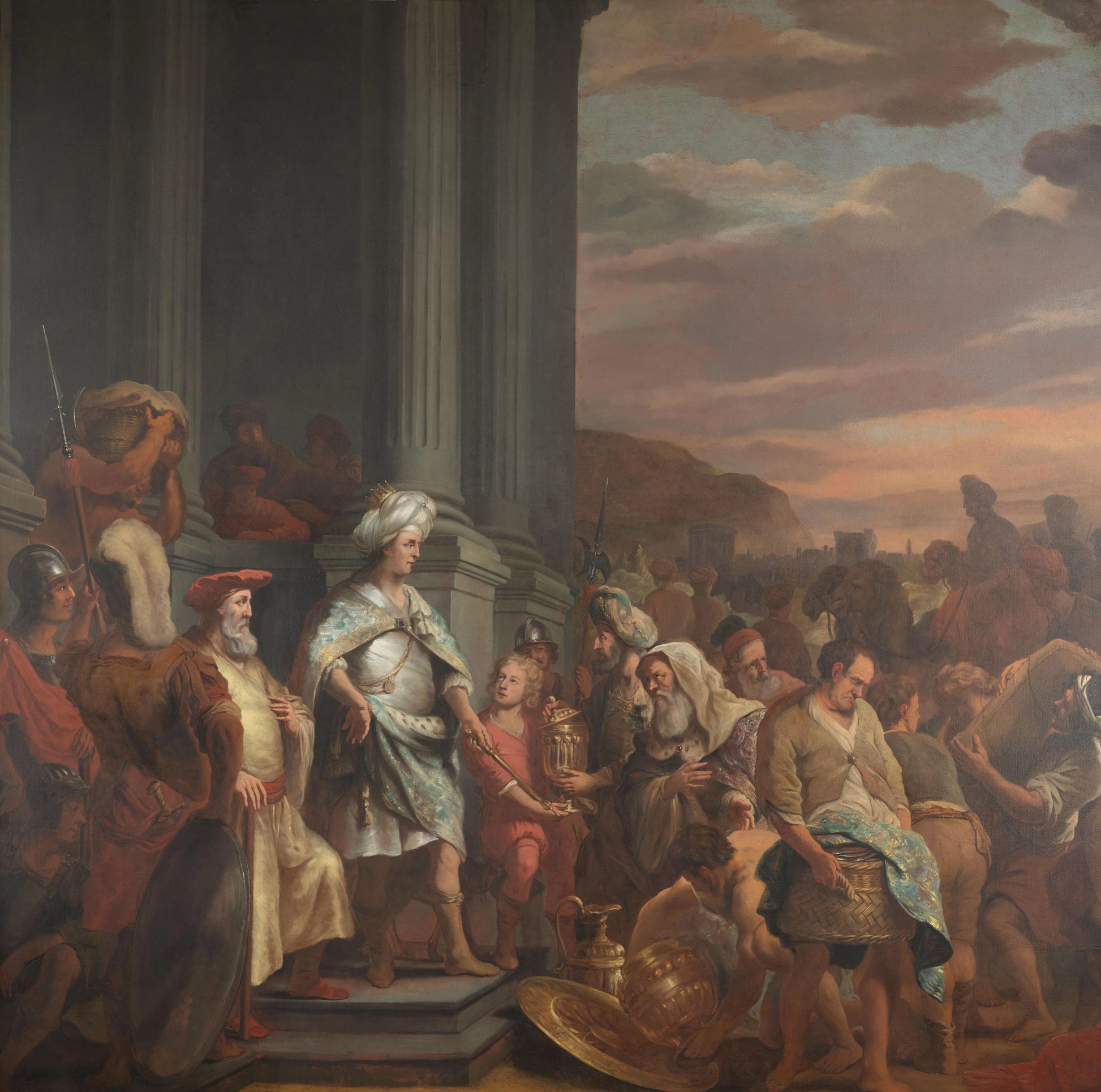 Salomon Receives Gifts – Ferdinand Bol Vintage Art Print | Wall Art Poster