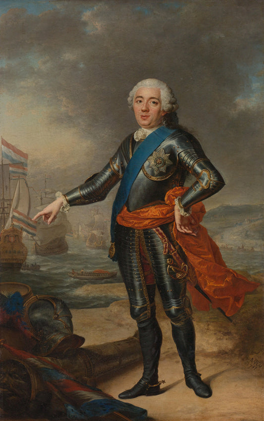 Portrait of William IV – Jacques-André-Joseph Aved Vintage Portrait Art Print | Wall Art Poster