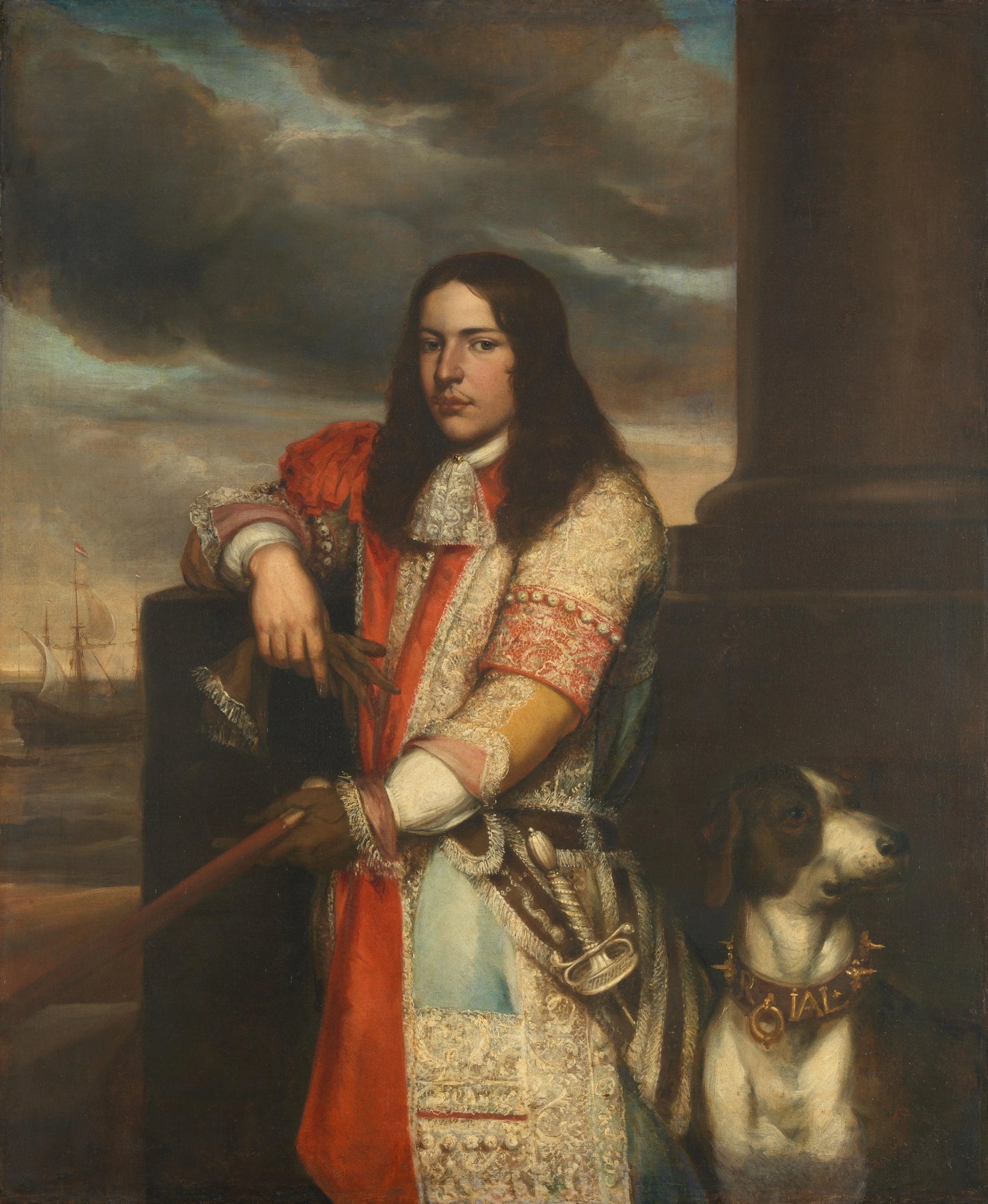 Engel de Ruyter (1649-83), Vice Admiral, Son of Michiel Adriaensz de Ruyter – Jan Andrea Lievens Vintage Portrait Art Print | Wall Art Poster
