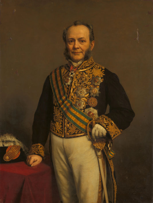 Pieter Mijer (1812-81). Gouverneur-generaal (1866-71) – Johan Heinrich Neuman (vermeld op object) Vintage Portrait Art Print | Wall Art Poster