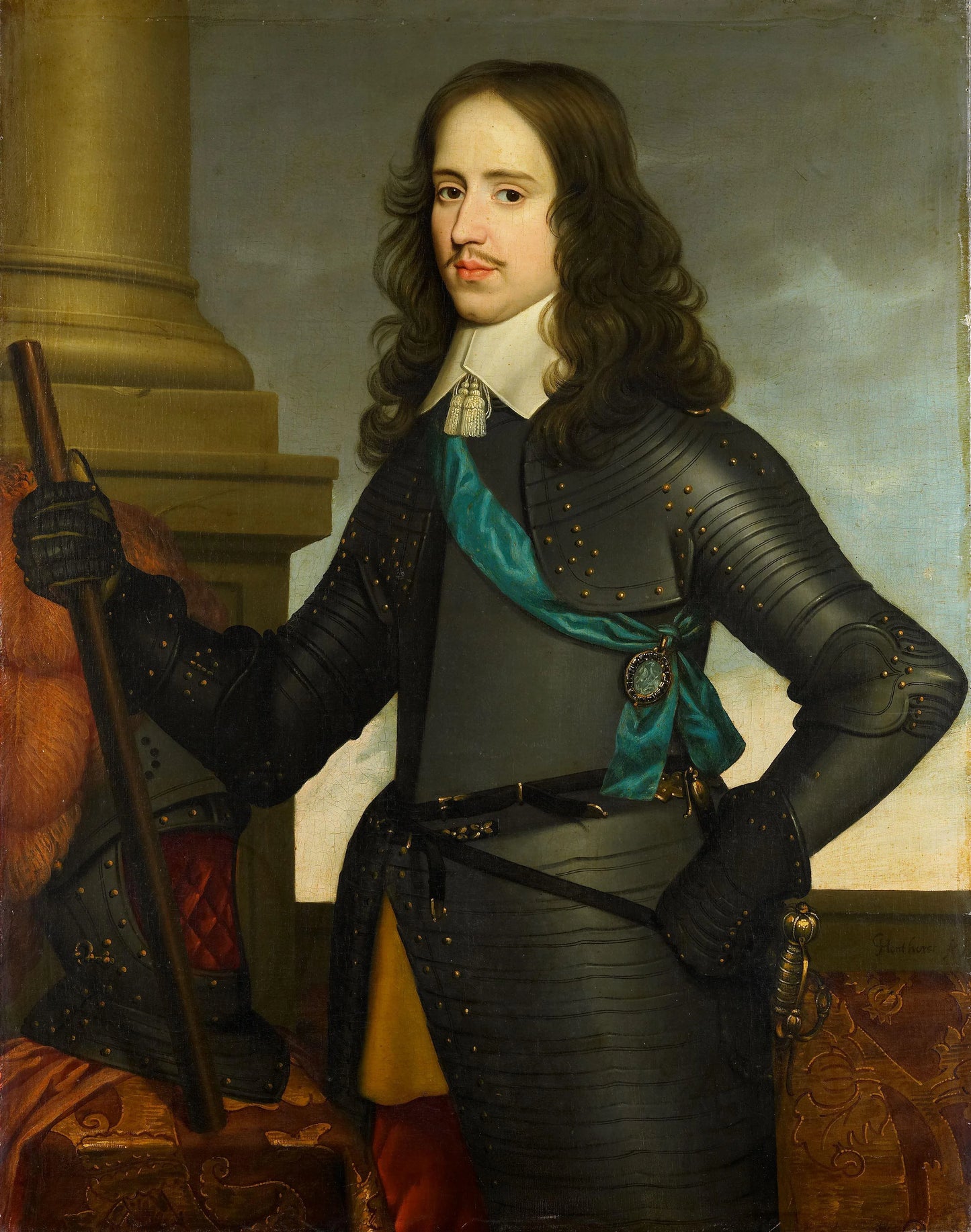 Portrait of Willem II (1626-50), Prince of Orange – atelier van Gerard van Honthorst Vintage Portrait Art Print | Wall Art Poster