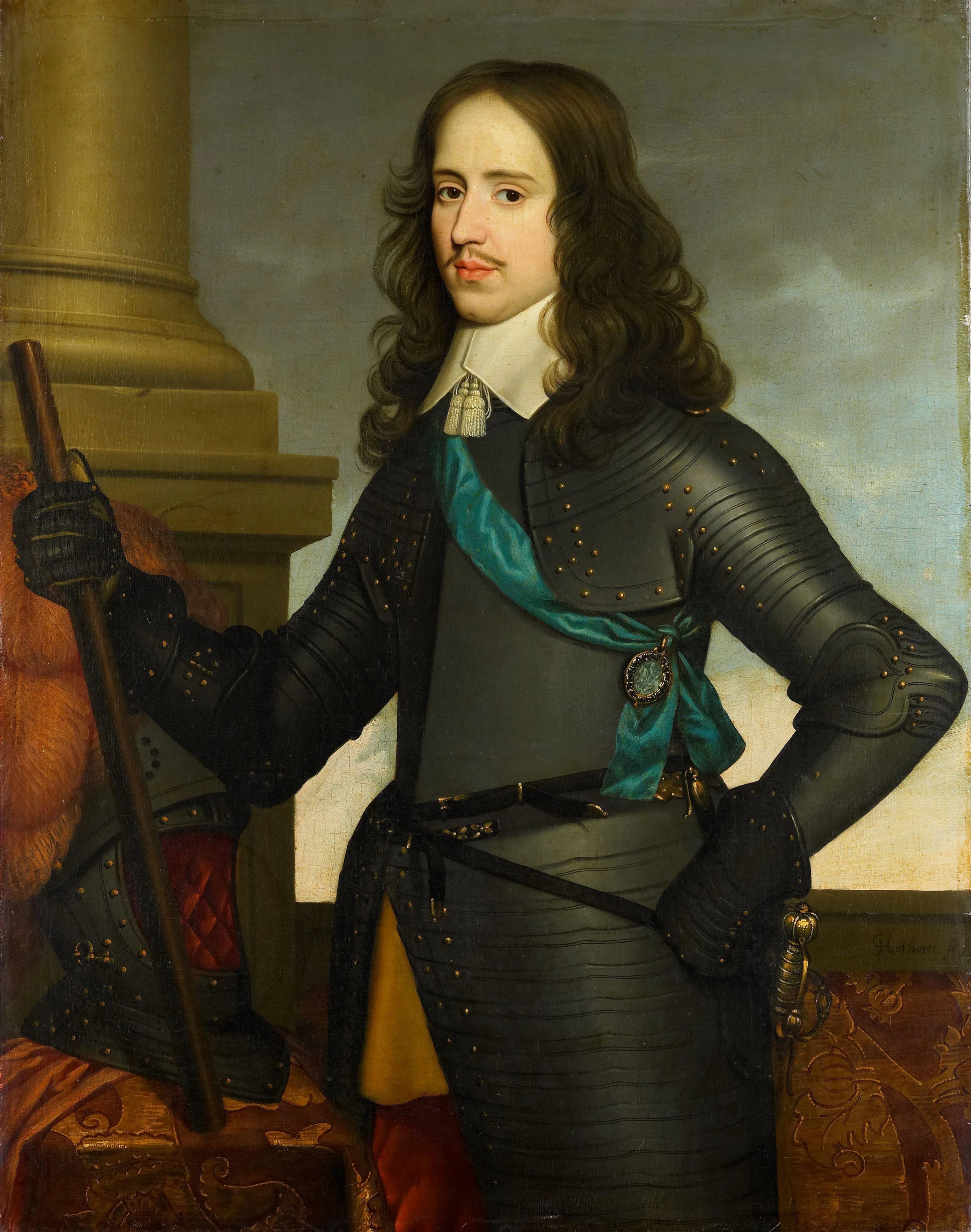 Portrait of Willem II (1626-50), Prince of Orange – atelier van Gerard van Honthorst Vintage Portrait Art Print | Wall Art Poster
