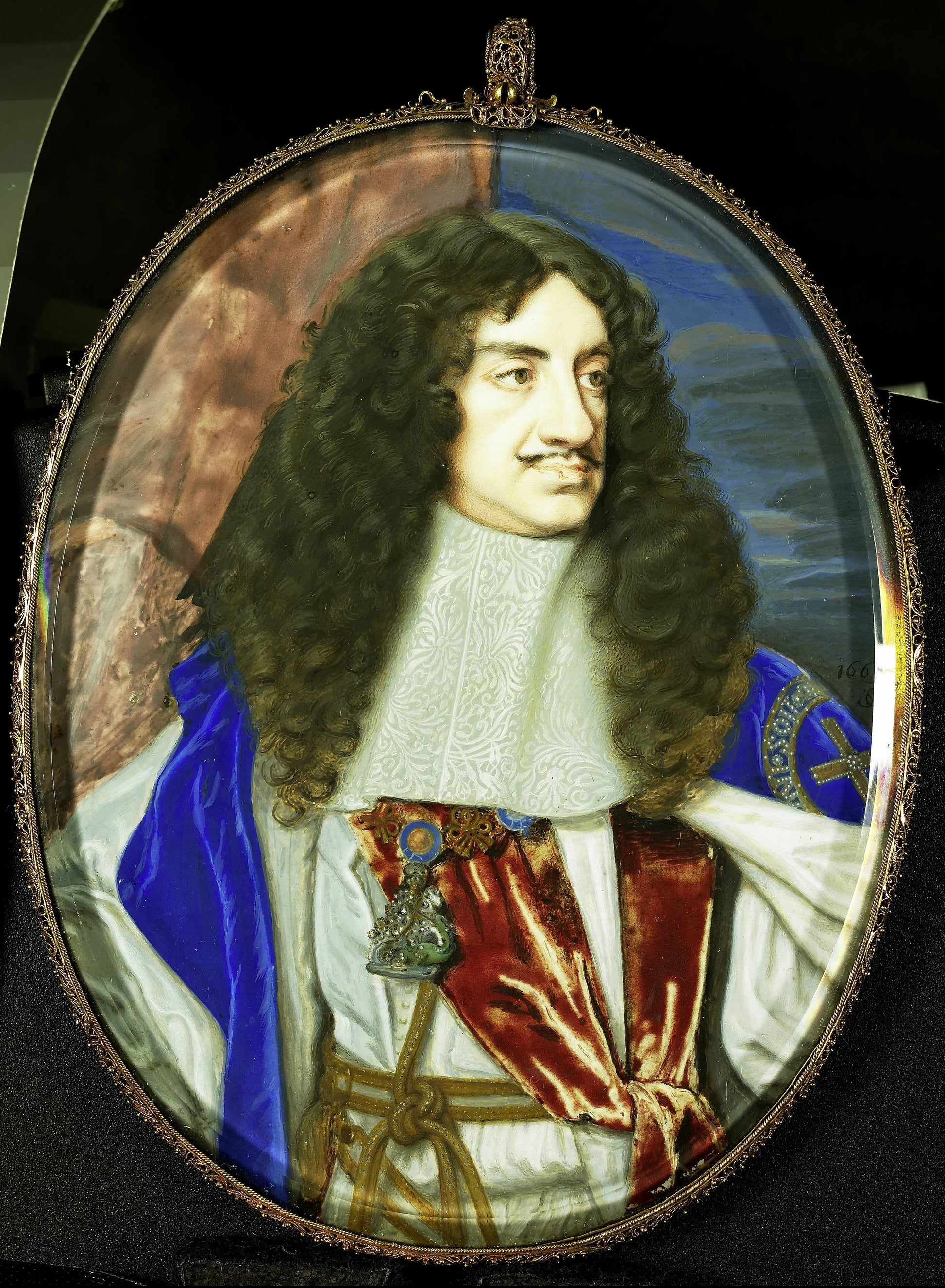 Karel II (1630-85), koning van Engeland – Samuel Cooper Vintage Art Print | Wall Art Poster