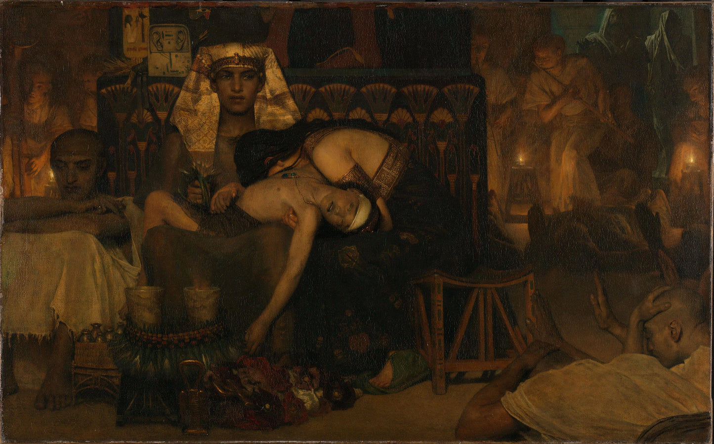 The Death of the Pharaoh's Firstborn Son – Lourens Alma Tadema Vintage Art Print | Wall Art Poster