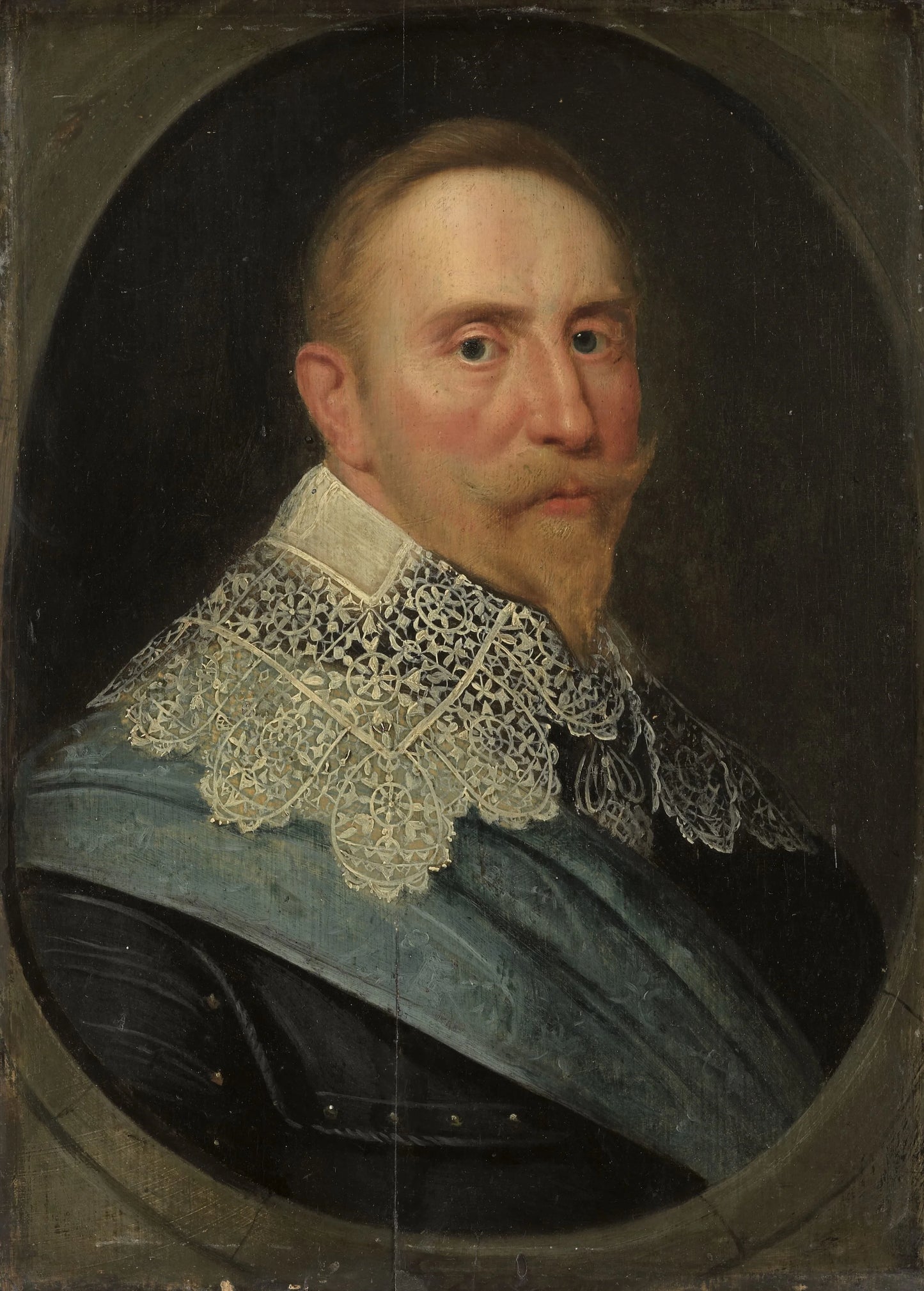 Portrait of Gustav II Adolf (1594-1632), King of Sweden – kopie naar Michiel Jansz. van Mierevelt Vintage Portrait Art Print | Wall Art Poster