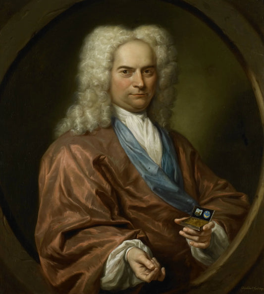 Portrait of David Leeuw (1682-1755), Mennonite Draper – Jan Maurits Quinkhard Vintage Portrait Art Print | Wall Art Poster