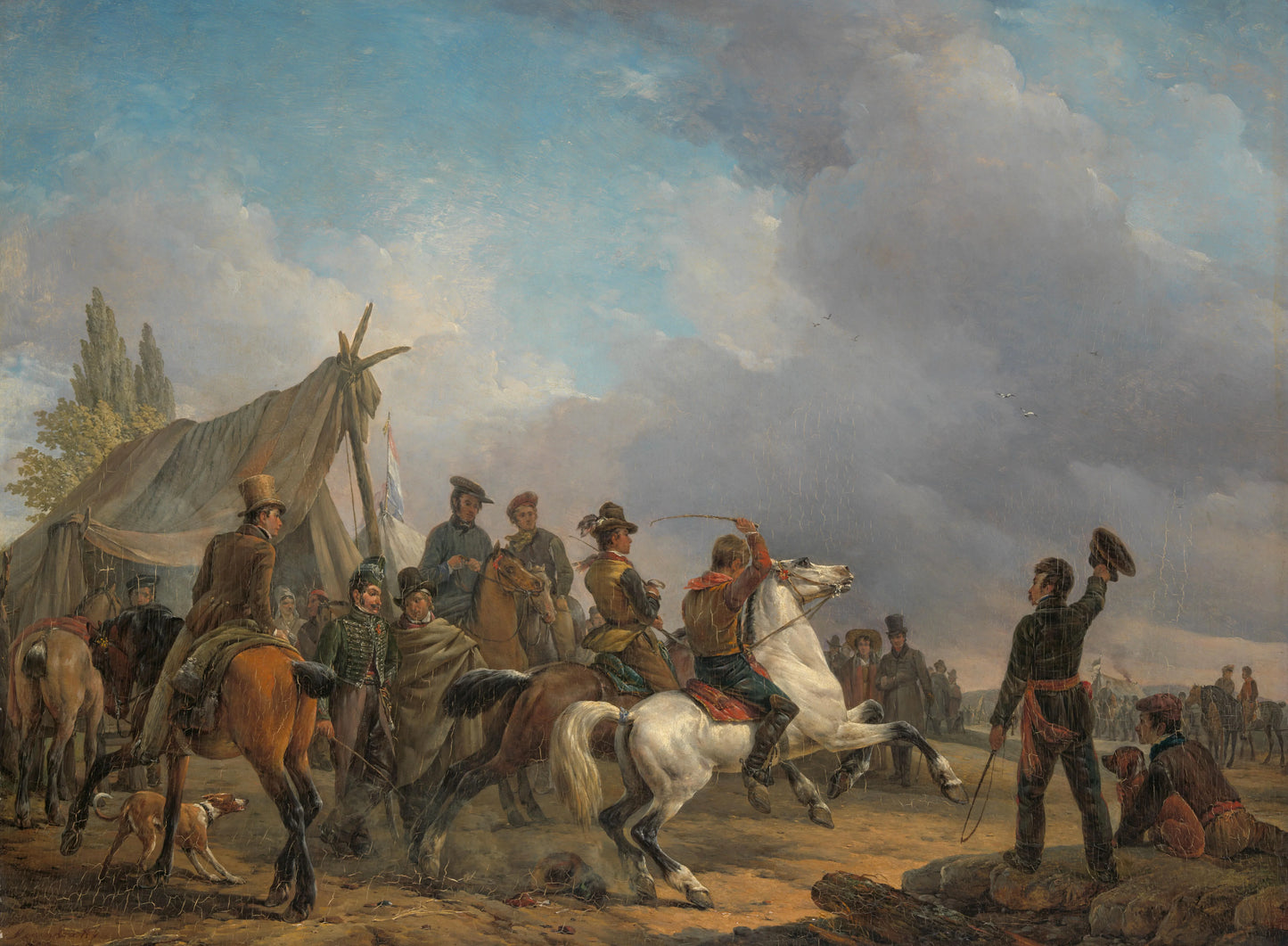 The Horse Race – Joseph Moerenhout Vintage Animal Study Art Print | Wall Art Poster