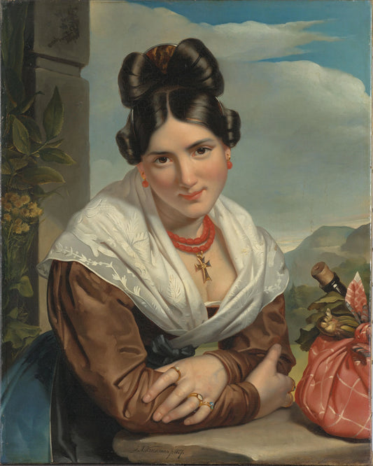 Girl Resting – Jan Adam Kruseman Vintage Art Print | Wall Art Poster